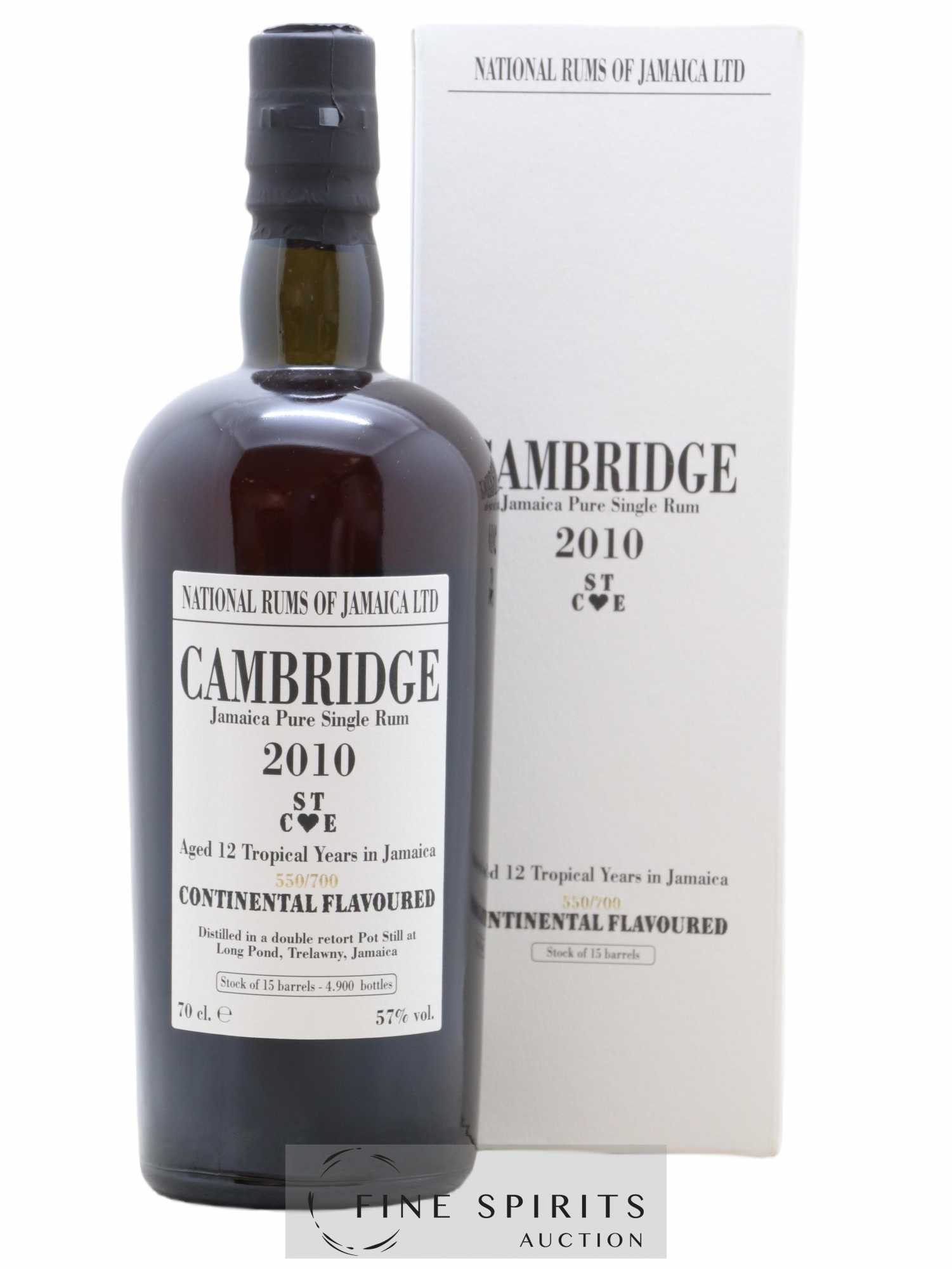 Cambridge 12 years 2010 Of. Mark ST C E - One of 4900 - bottled 2022 LM&V National Rums of Jamaica - Lot de 1 bouteille - 0