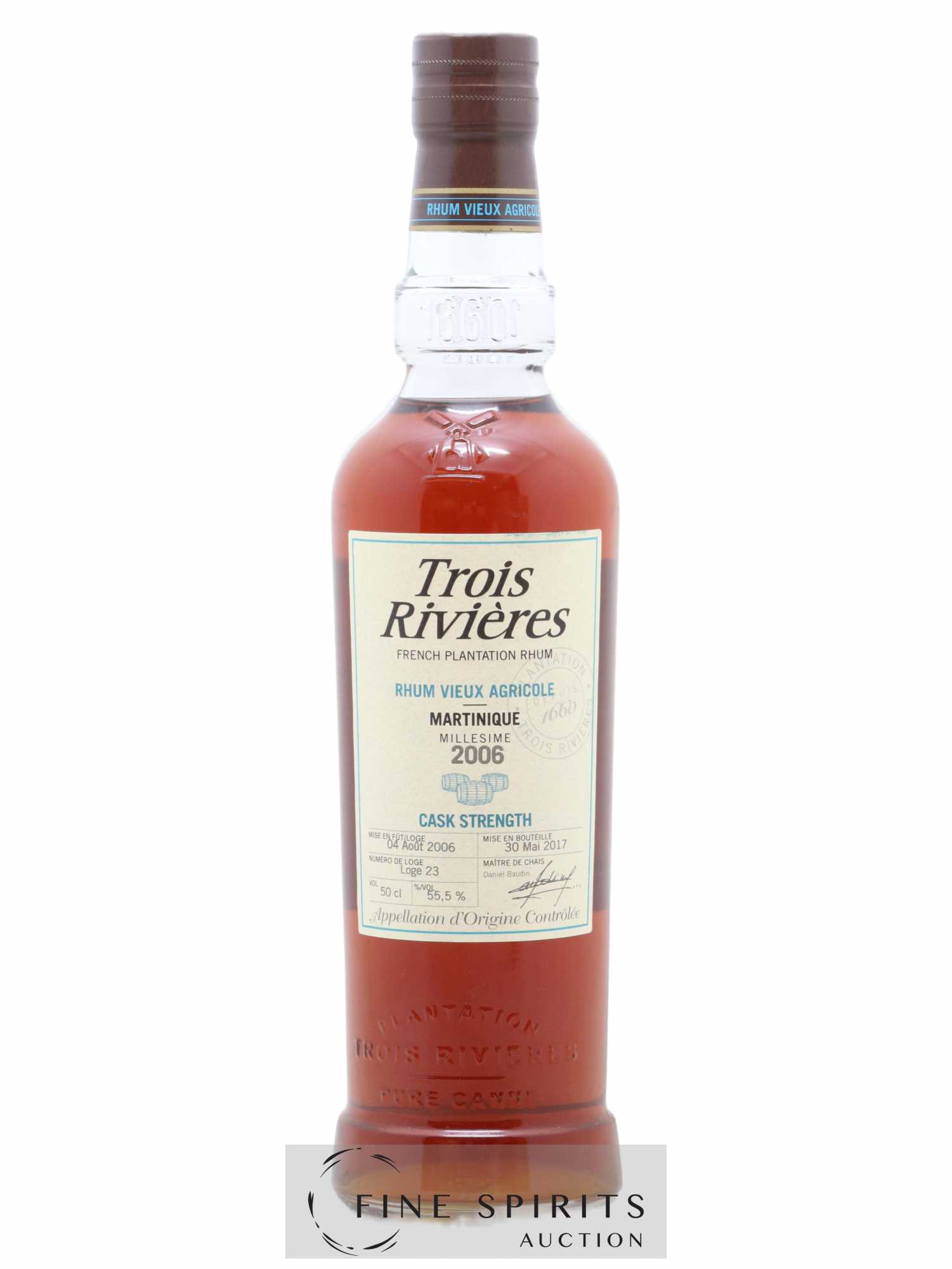 Trois Rivières 2006 Of. Loge 23 - bottled 2017 Cask Strength - Lot de 1 bouteille - 1