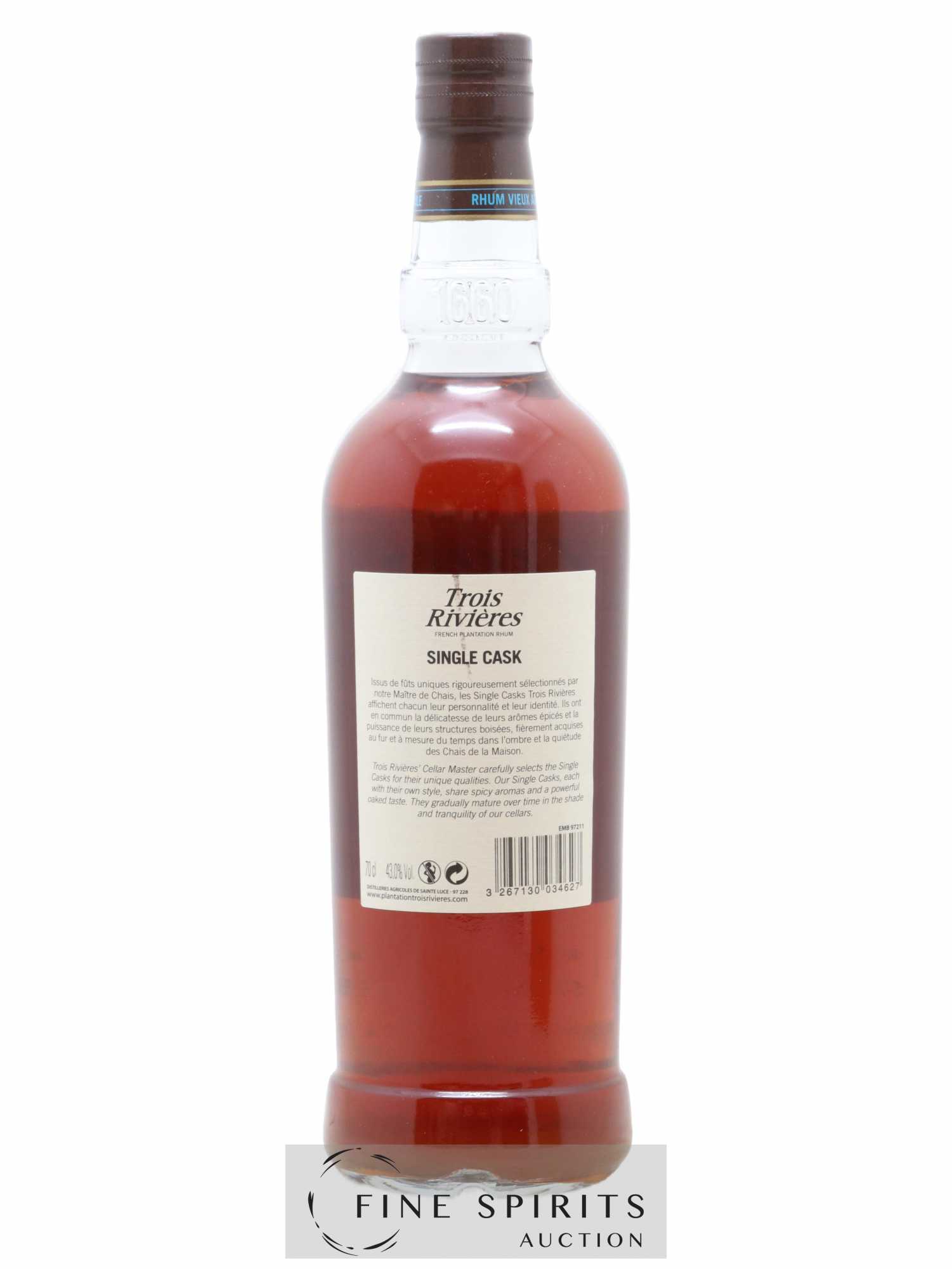 Trois Rivières 2005 Of. Fût n°S-E11-1 - bottled 2019 Single Cask - Lot de 1 bouteille - 2