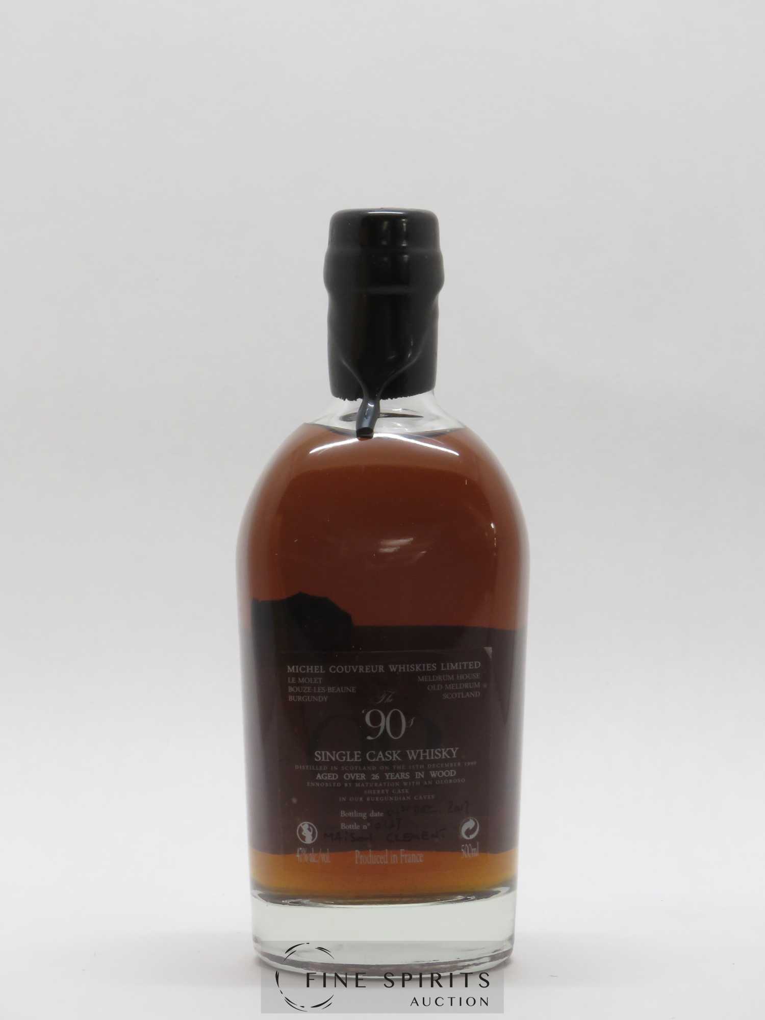 Michel Couvreur 26 years 1990 Of. The '90s bottled 2017 Maison Clement Whiskies Limited N°0137 50cl - Posten von 1 Flasche - 2
