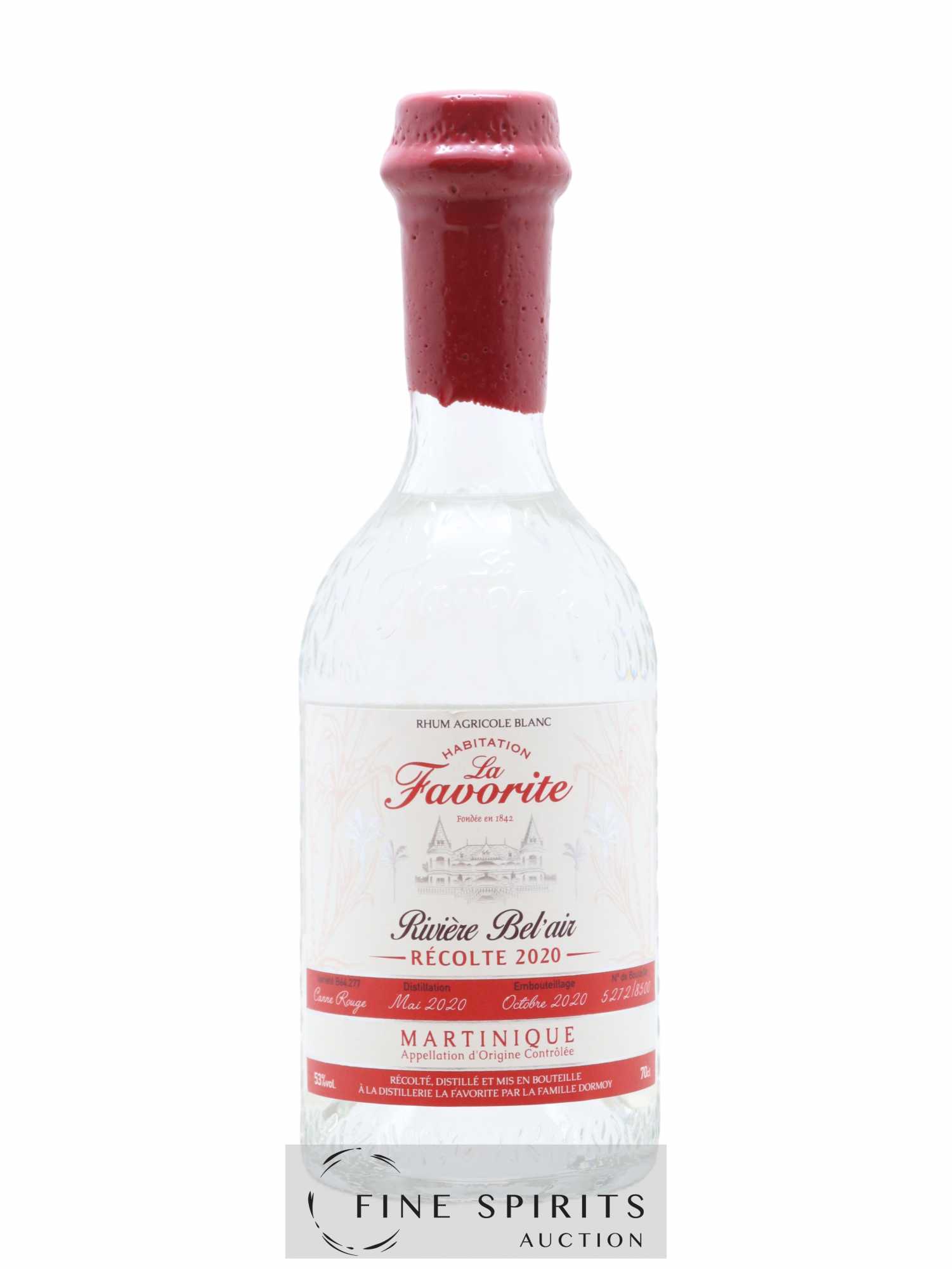 La Favorite 2020 Of. Rivière Bel'Air One of 8500 - bottled 2020 - Lot de 1 bouteille - 1