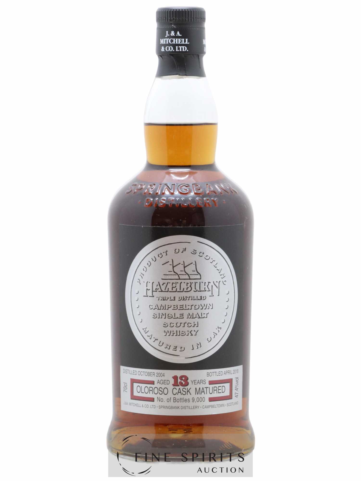 Hazelburn 13 years 2004 Of. Oloroso Cask Matured One of 9000 - bottled 2018 - Lot de 1 bouteille - 1
