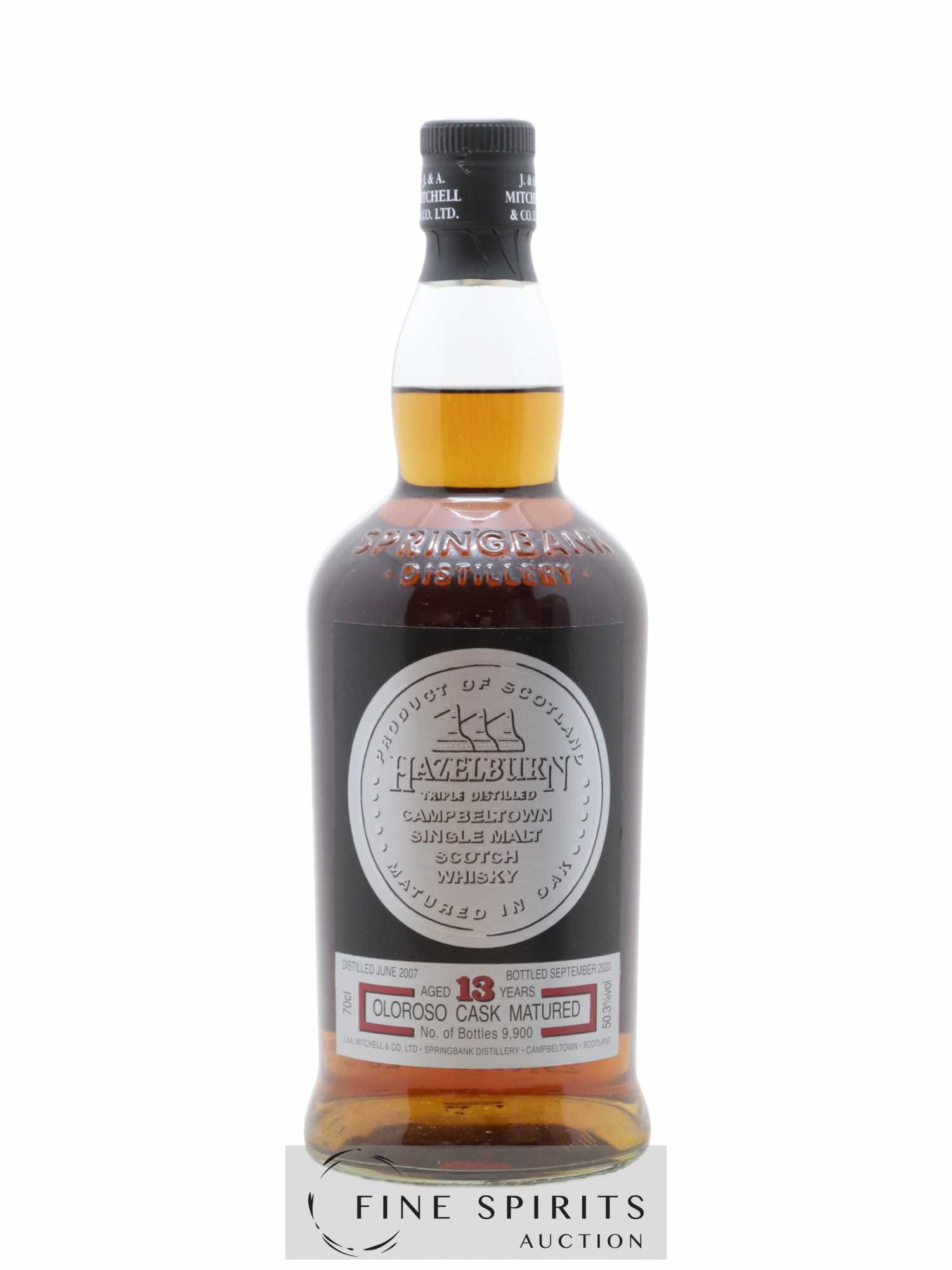 Hazelburn 13 years 2007 Of. Oloroso Cask Matured One of 9900 - bottled 2020 - Lot de 1 bouteille - 1