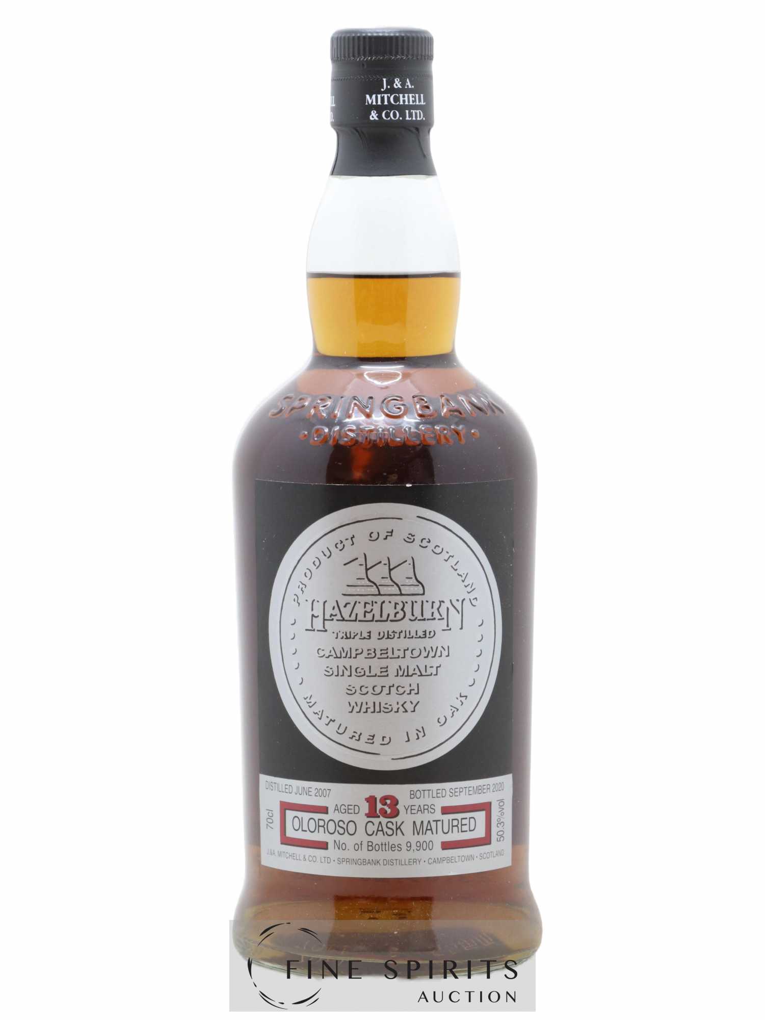 Hazelburn 13 years 2007 Of. Oloroso Cask Matured One of 9900 - bottled 2020 - Lot de 1 bouteille - 1