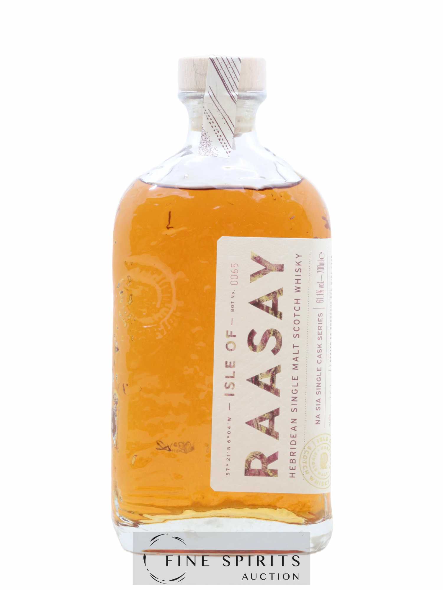 Isle of Raasay Of. Peated Ex-Bordeaux Red Wine Cask n°18-700 Na Sia Single Cask Series - Lot of 1 bottle - 1