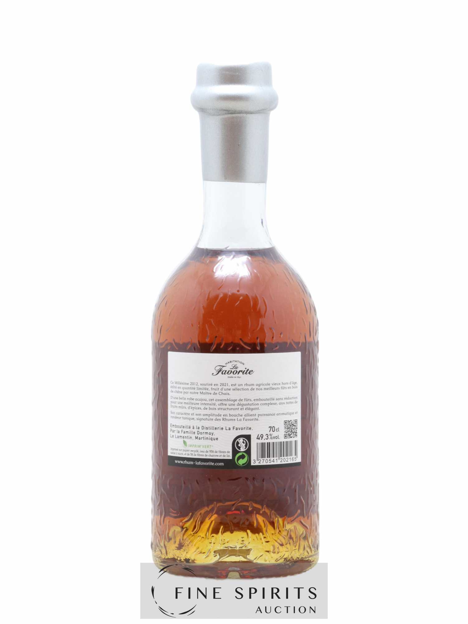 La Favorite 2012 Of. Sélection de Fûts Cognac & Bourbon - One of 3850 - bottled 2021 - Lot de 1 bouteille - 2
