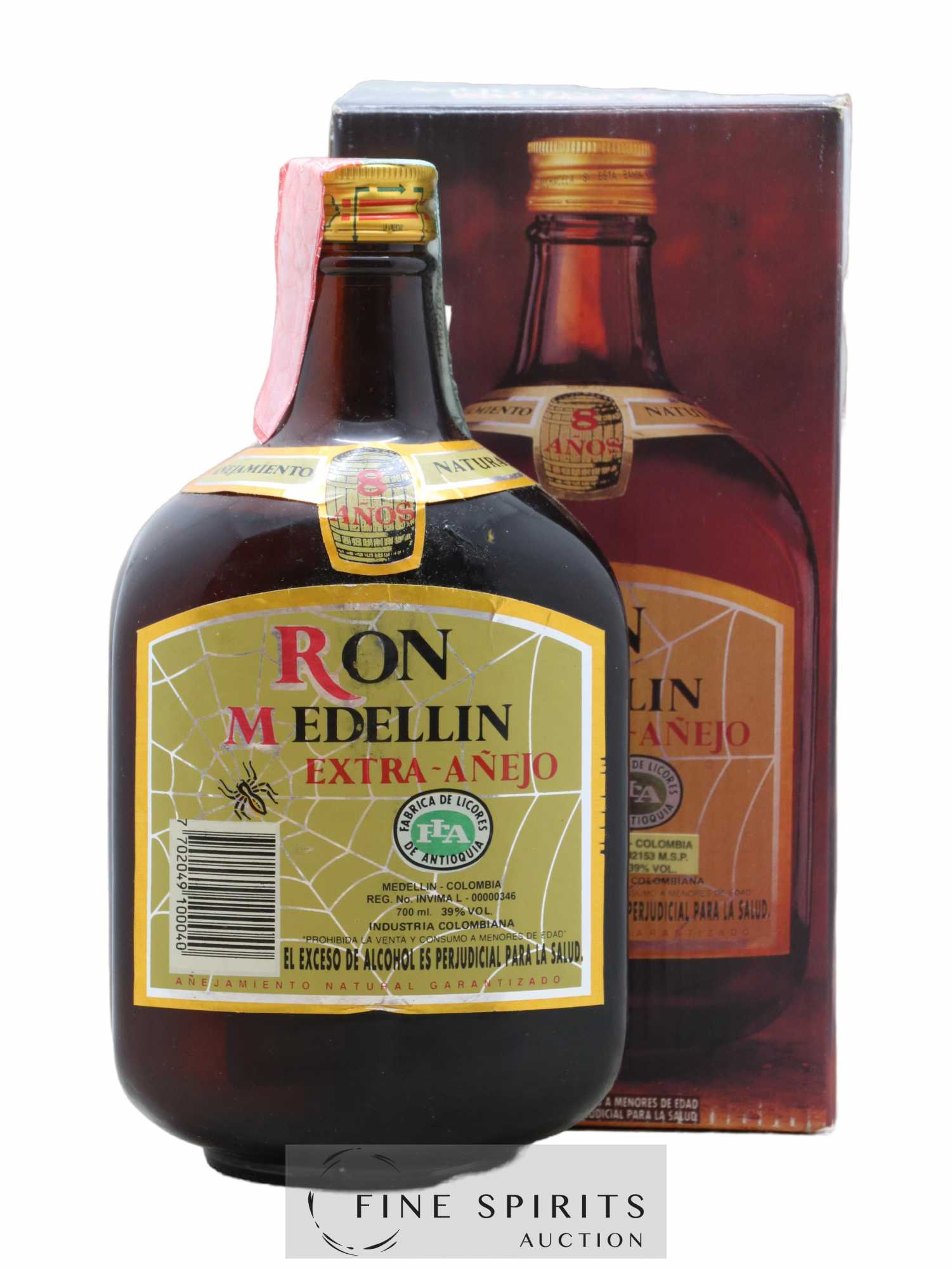 Medellin 8 years Of. Extra-Anejo - Lot de 1 bouteille - 0