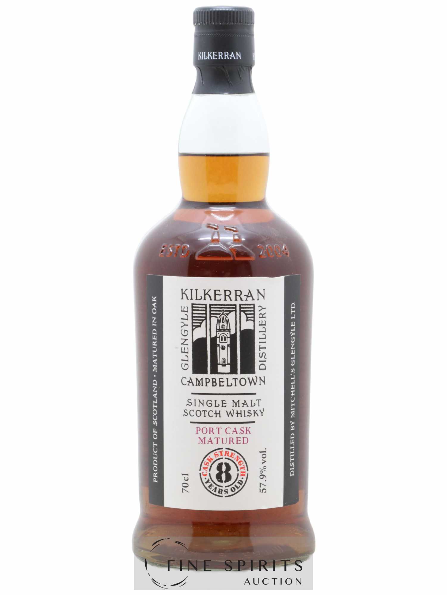 Kilkerran 8 years Of. Port Cask Matured Cask Strength - Lot de 1 bouteille - 0