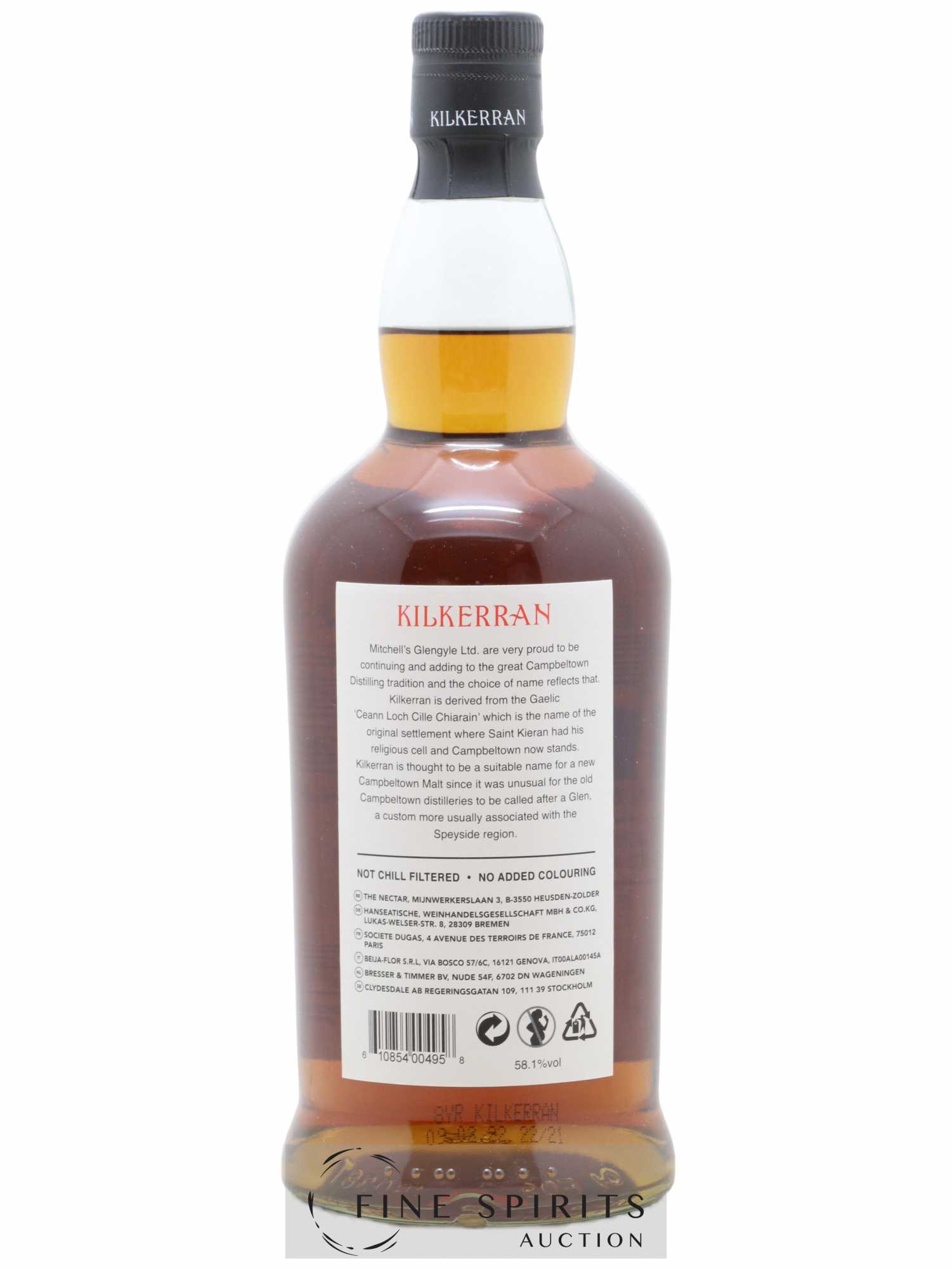 Kilkerran 8 years Of. Sherry Cask Matured Cask Strength - Lot de 1 bouteille - 1