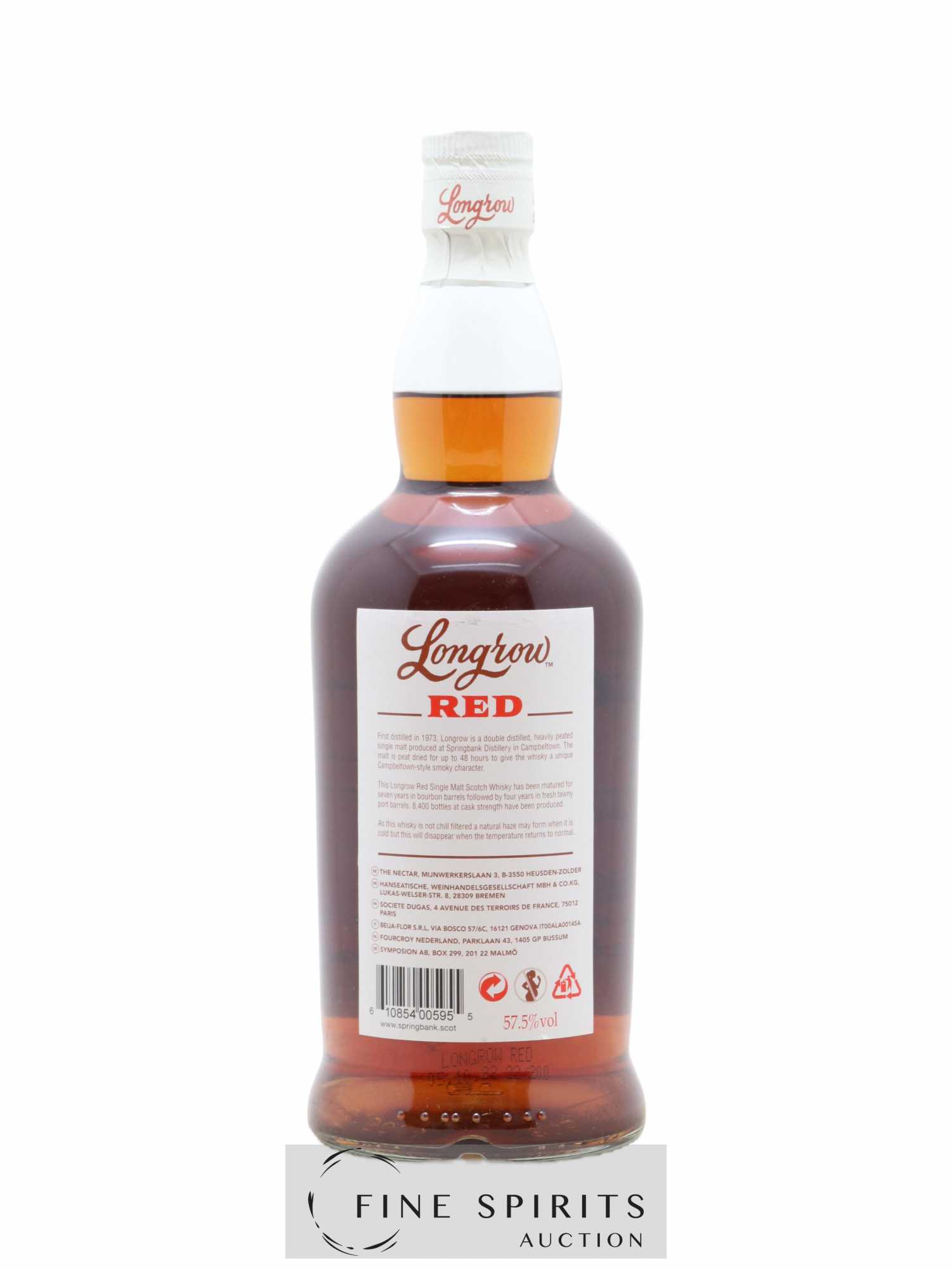 Longrow 11 years Of. Red Peated - Tawny Port Cask Matured Limited Edition - Lot de 1 bouteille - 1