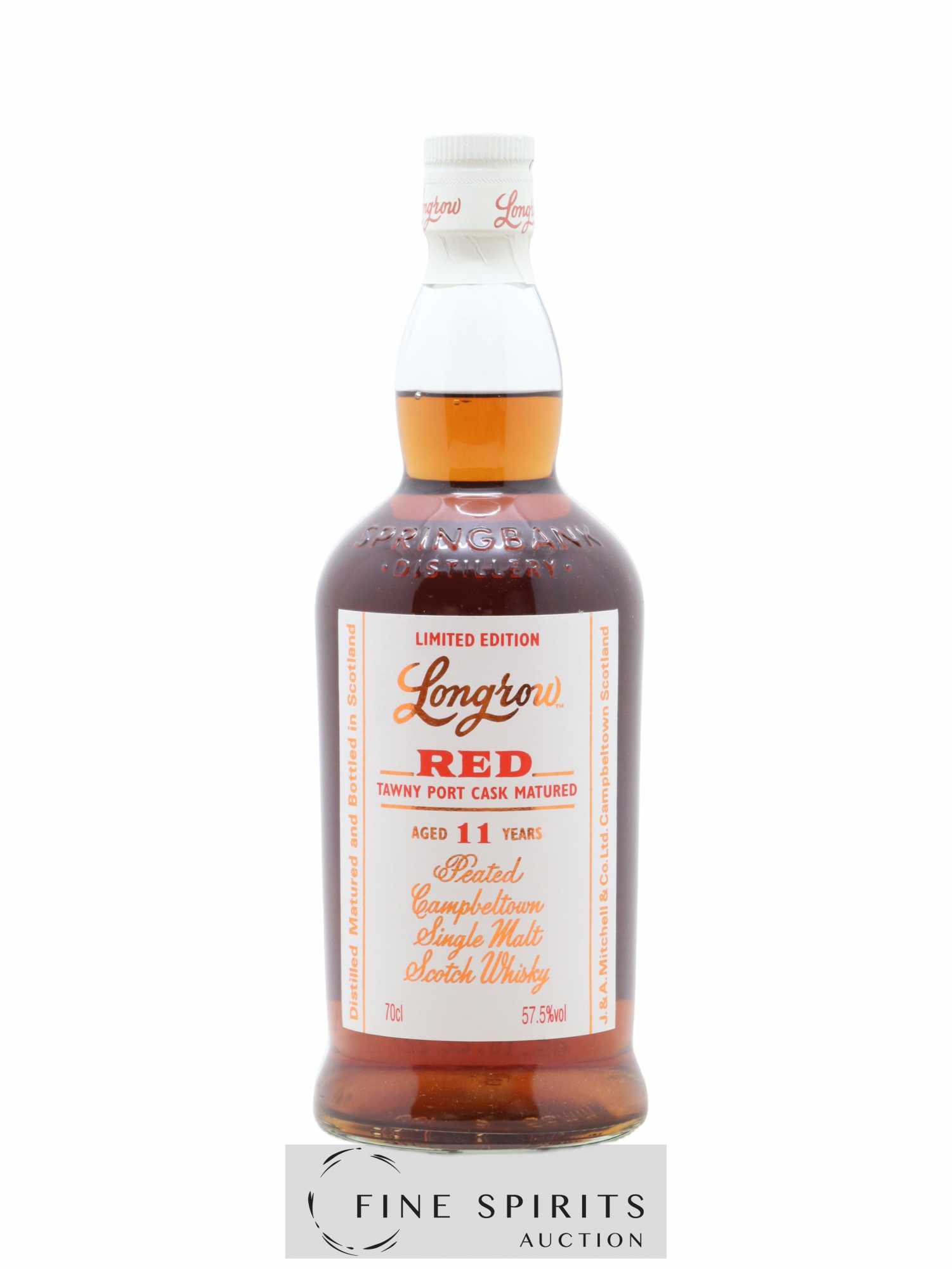 Longrow 11 years Of. Red Peated - Tawny Port Cask Matured Limited Edition - Lot de 1 bouteille - 0