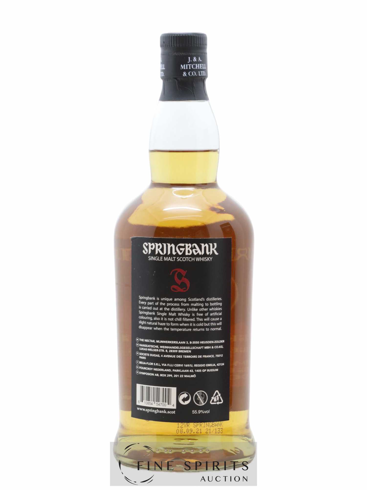 Springbank 12 years Of. Cask Strength bottled 2021 - Posten von 1 Flasche - 2