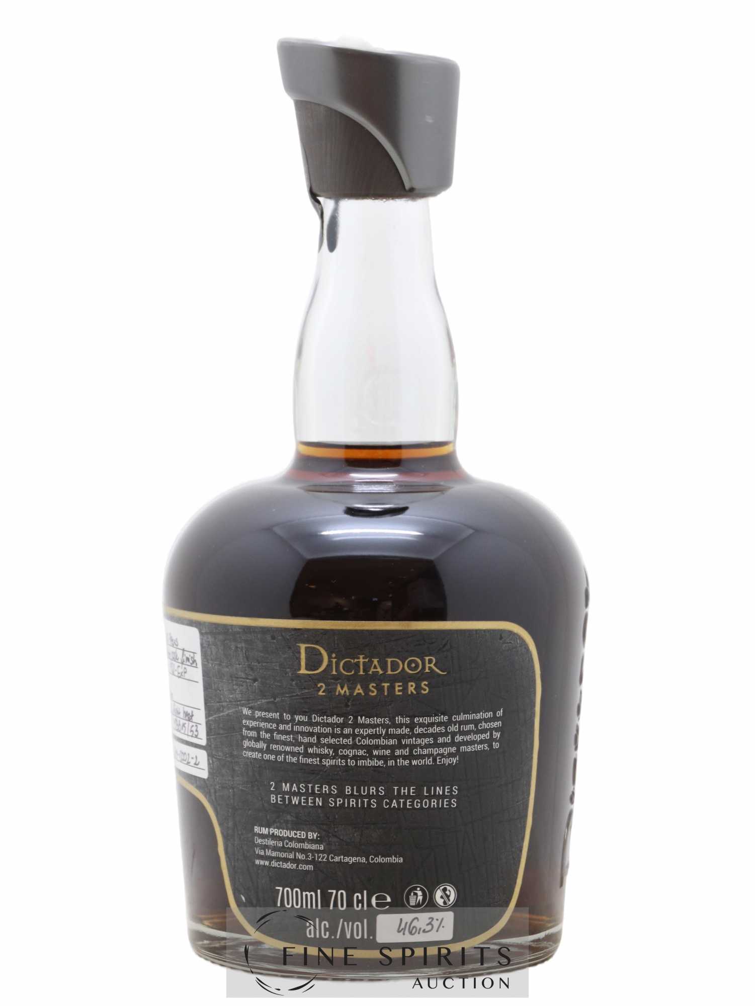 Dictador 40 years 1977 Of. 2 Masters Batch 77-672 - One of 381 - bottled 2019 - Lot de 1 bouteille - 2