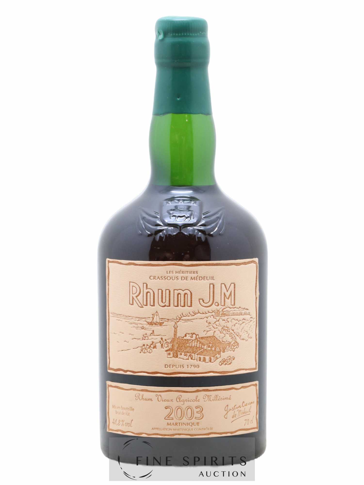 J.M 15 years 2003 Of. bottled 2020 Brut de Fût - Lot de 1 bouteille - 1