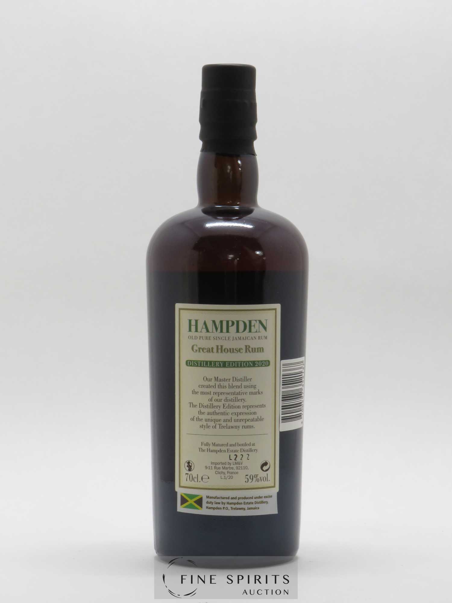 Hampden Of. Great House Distillery Edition 2020 - Lot de 1 bouteille - 2