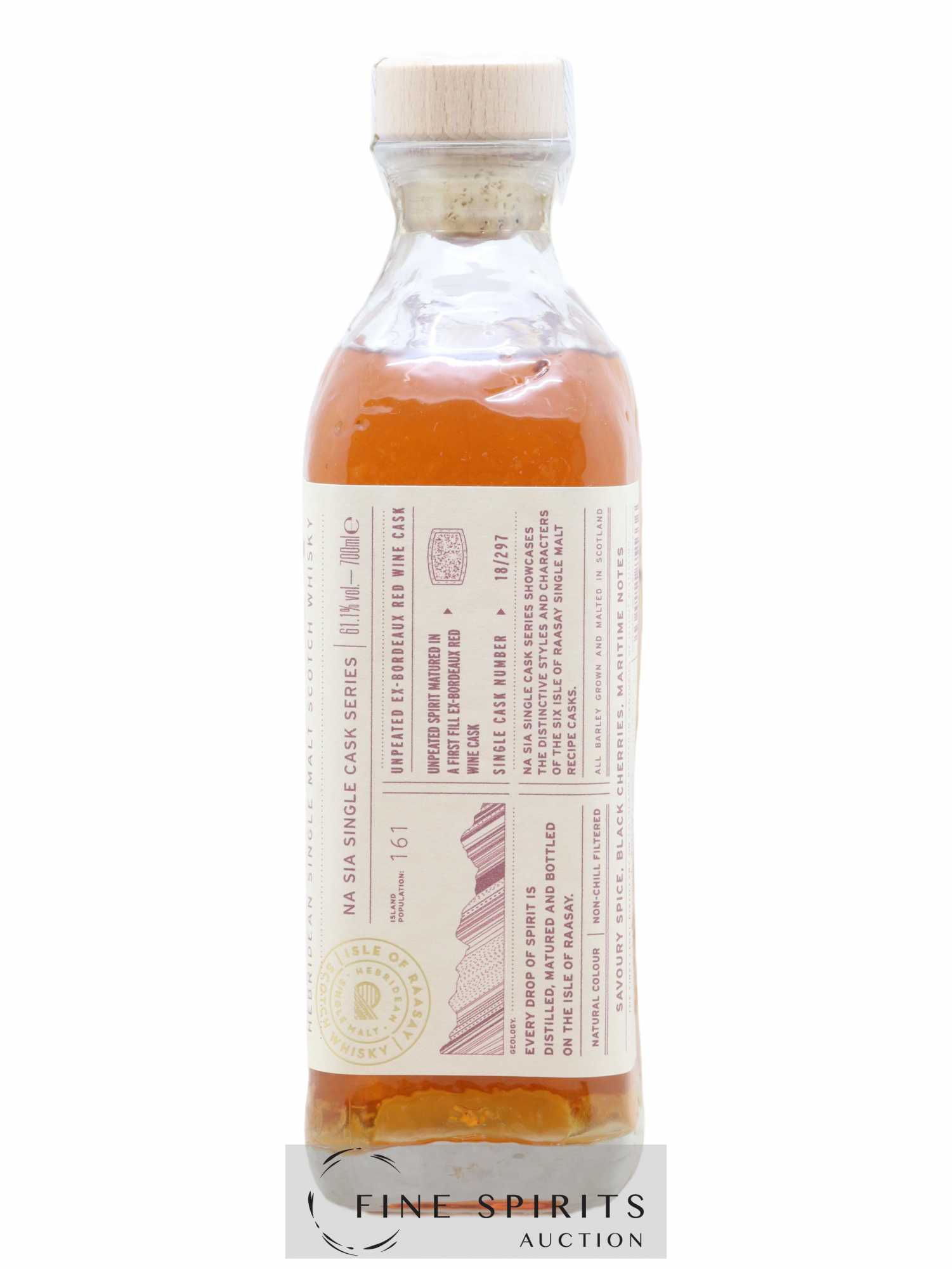 Isle of Raasay Of. Unpeated Ex-Bordeaux Red Wine Cask n°18-297 Na Sia Single Cask Series - Lot de 1 bouteille - 1