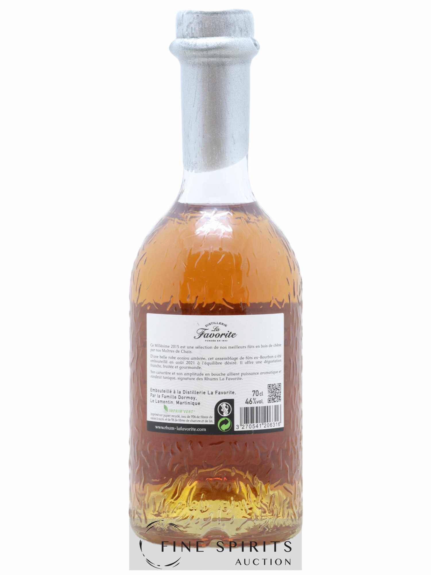 La Favorite 2015 Of. Sélection de Fûts Ex-Bourbon - One of 4500 - bottled 2021 - Lot de 1 bouteille - 1