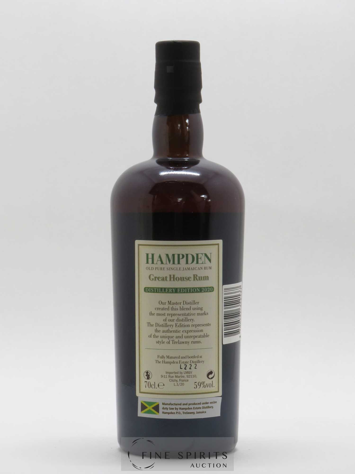 Hampden Of. Great House Distillery Edition 2020 - Lot de 1 bouteille - 2
