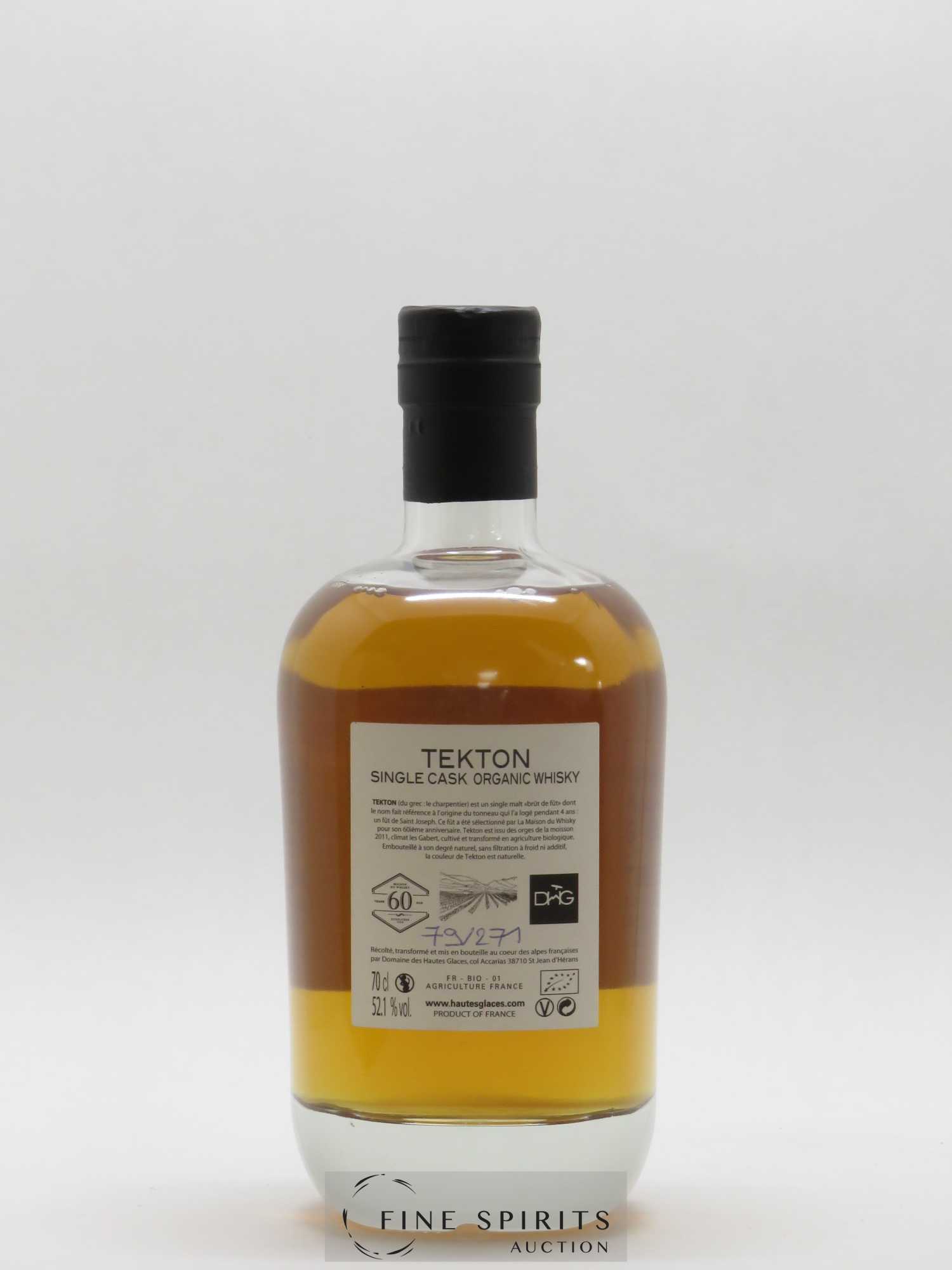 Domaine des Hautes Glaces 2011 Of. Tekton Single Cask - One of 271 bottles Les Gabert - Moisson N°79 - Posten von 1 Flasche - 2