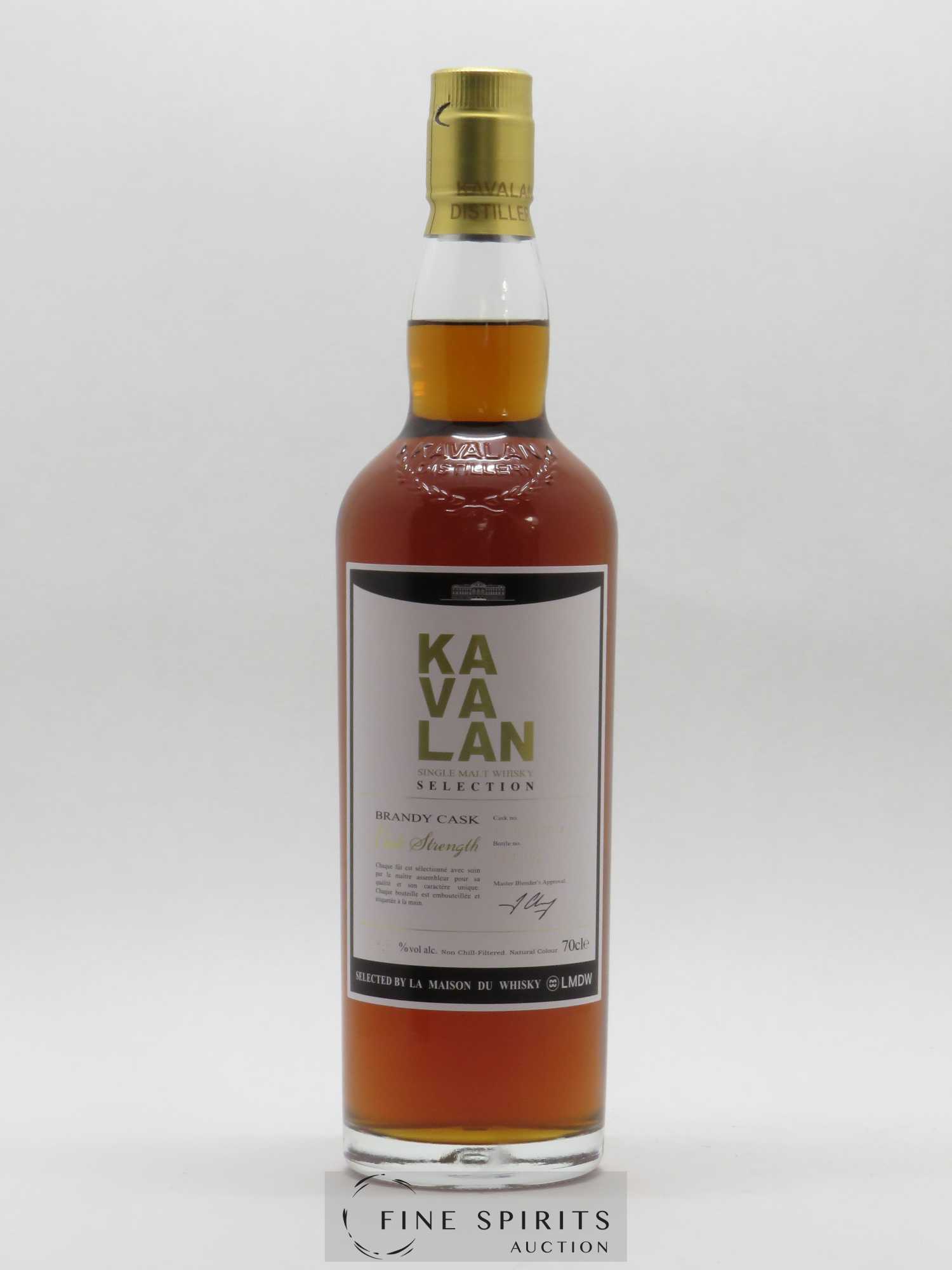 Kavalan Of. Brandy Cask Cask n°A090620014 - One of 152 bottles - bottled 2017 Cask Strength N°064 - Lot de 1 bouteille - 1