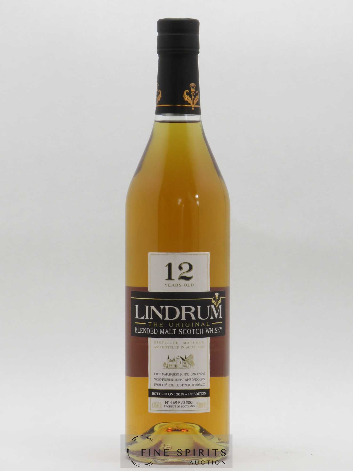 Lindrum 12 years Of. The Original One of 5500 - bottled 2019 1st Edition N°4699 - Posten von 1 Flasche - 0