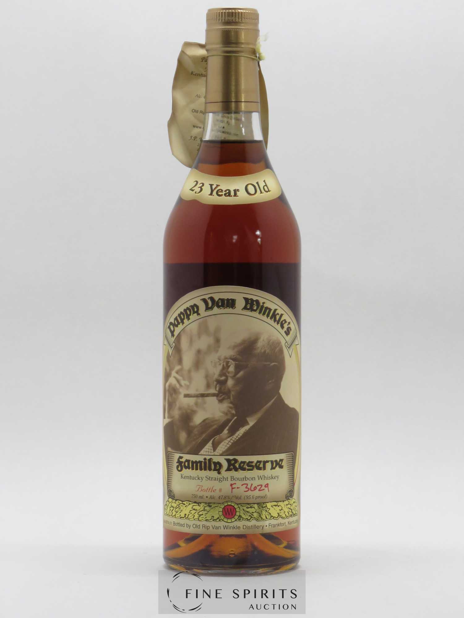 Pappy Van Winkle's 23 years Of. Old Rip Van Winkle Distillery Family Reserve N° F-3629 - Lotto di 1 bottiglia - 1