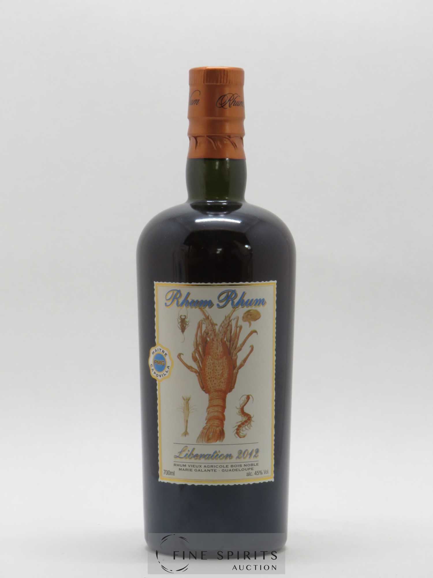 Rhum Rhum Of. PMG - Maitre Capovilla Libération 2012 Bois Noble - Lot de 1 bouteille - 1