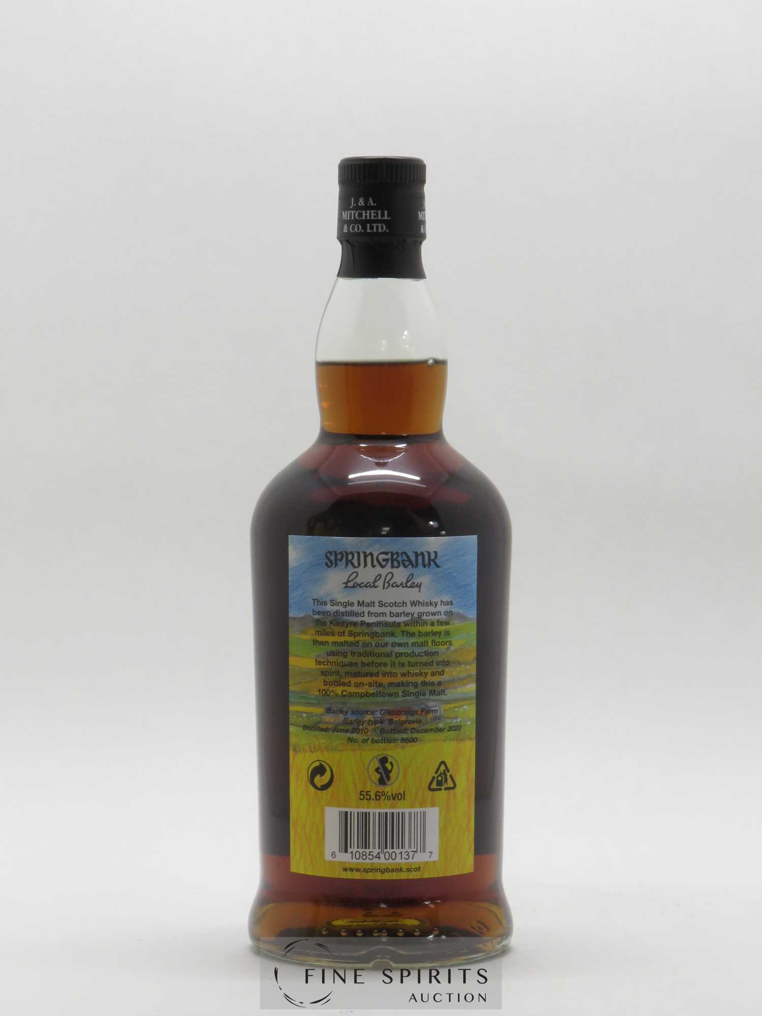 Springbank 10 years 2010 Of. Local Barley One of 8500 - bottled 2020 - Lot de 1 bouteille - 2