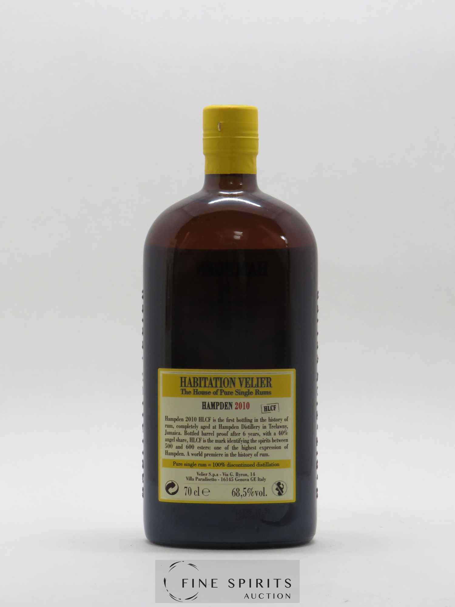 Hampden 6 years 2010 Velier HLCF Pot Still Distillation - bottled 2016 Habitation Velier - Lot de 1 bouteille - 2