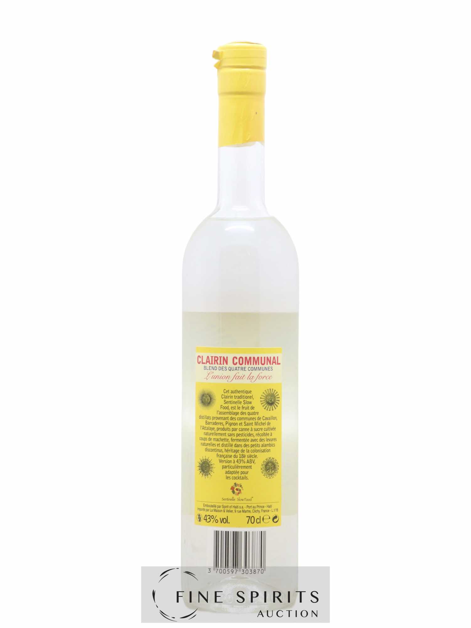Clairin Communal Spirit of Haiti L'Union fait la force Blend des 4 communes - Lot de 1 bouteille - 1