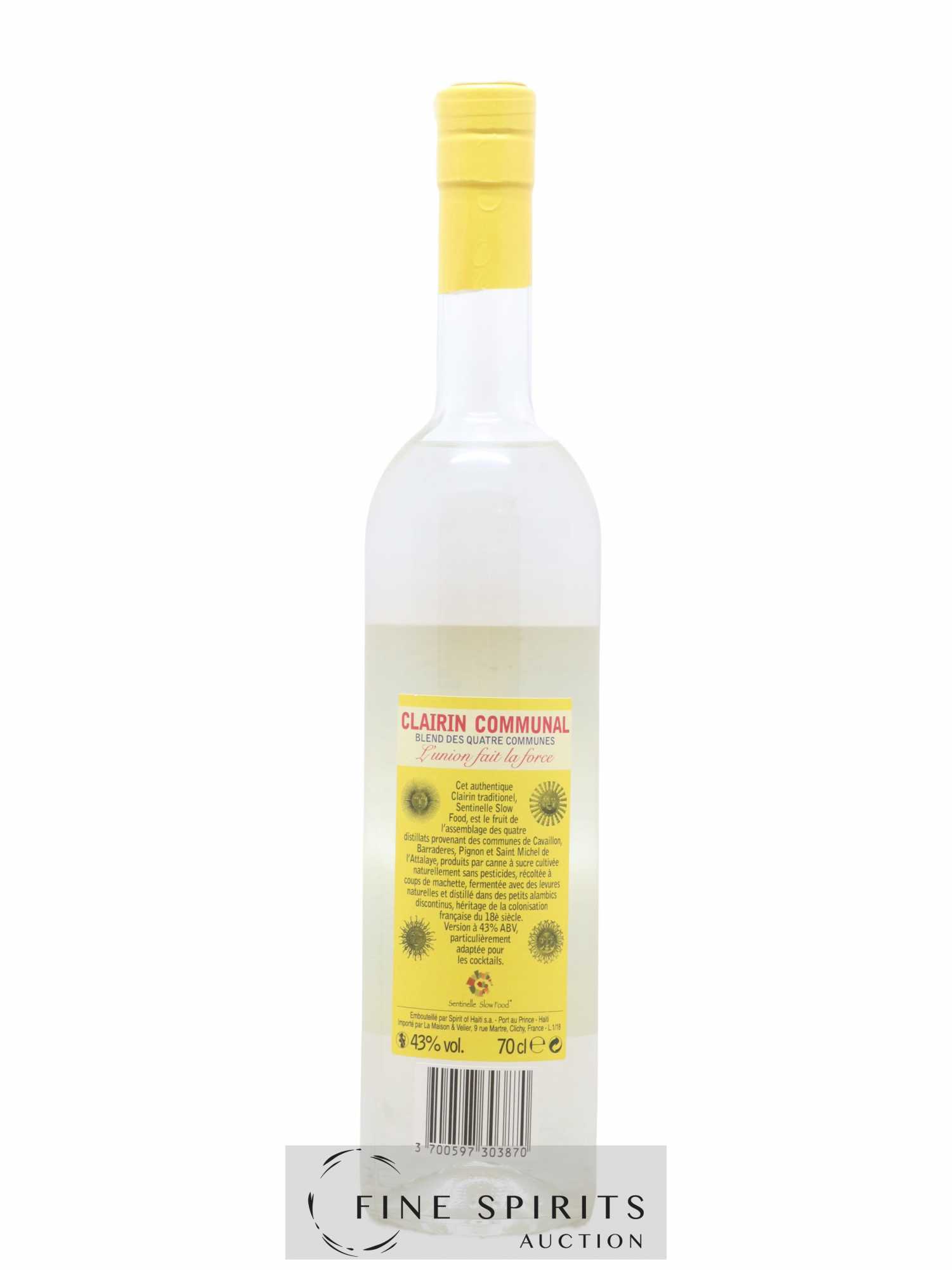 Clairin Communal Spirit of Haiti L'Union fait la force Blend des 4 communes - Lot de 1 bouteille - 1