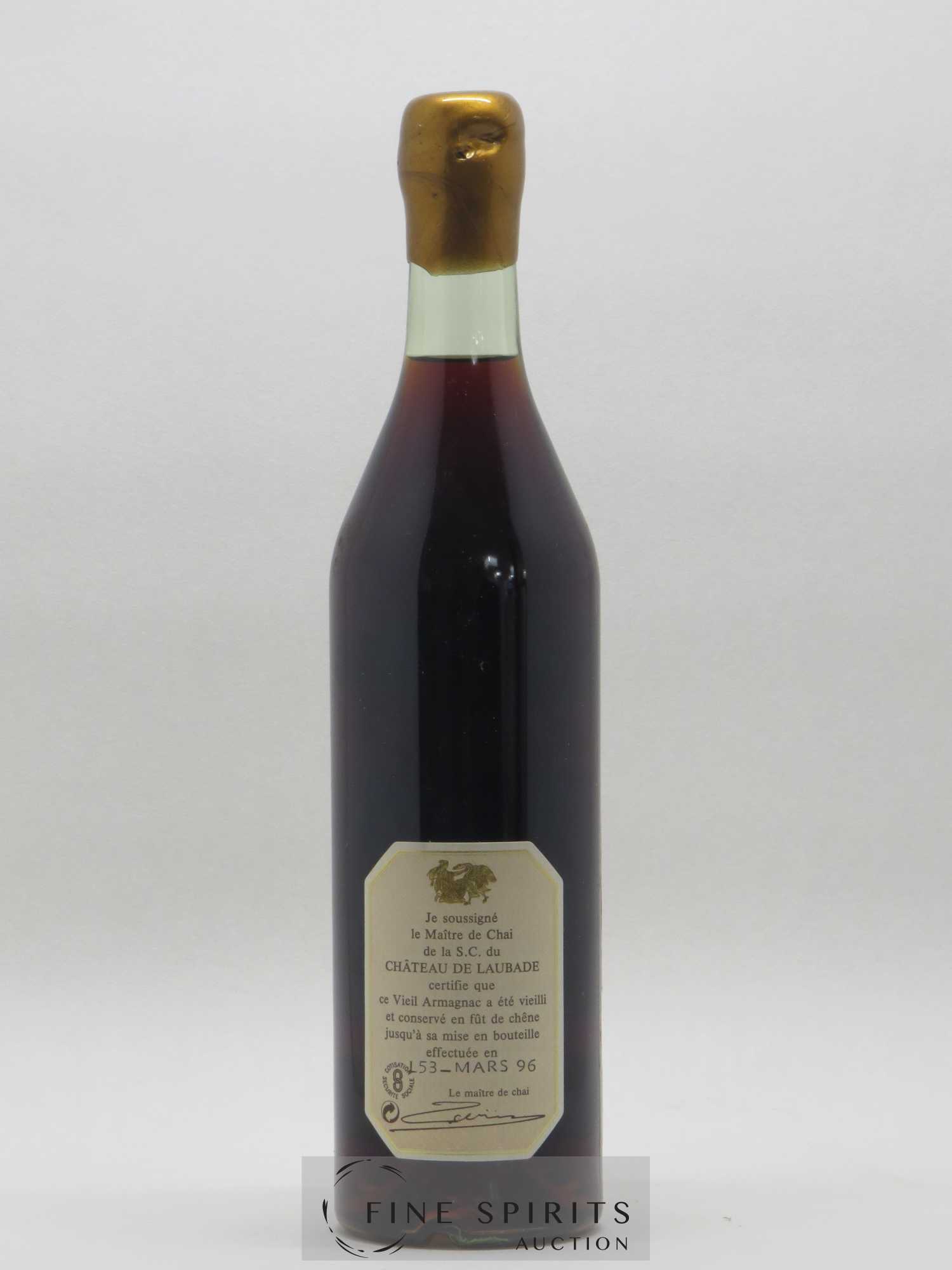 Château de Laubade 1956 Of. bottled 1996 - Lot de 1 bouteille - 2