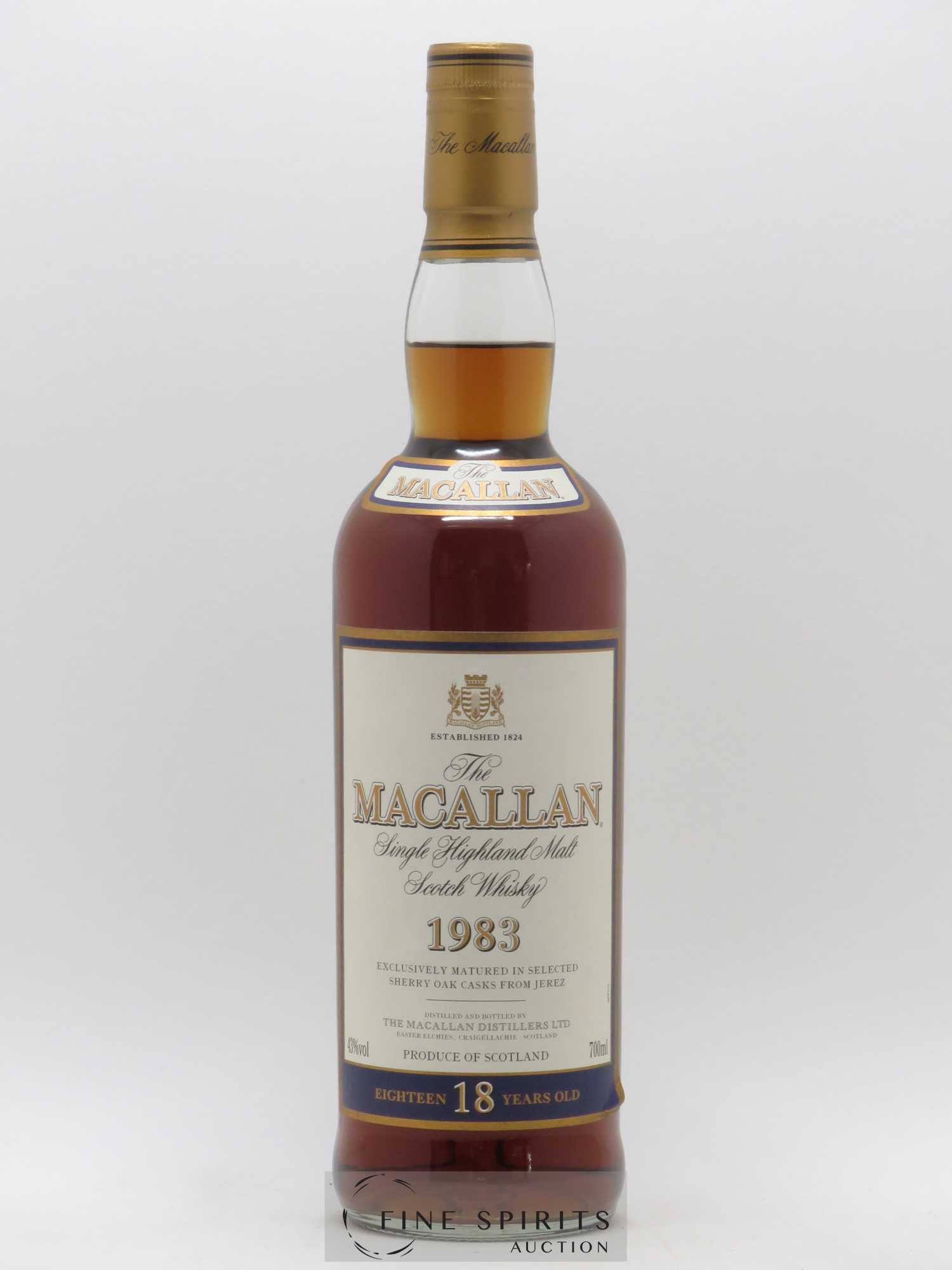 Macallan (The) 18 years 1983 Of. Sherry Oak Casks - Posten von 1 Flasche - 1