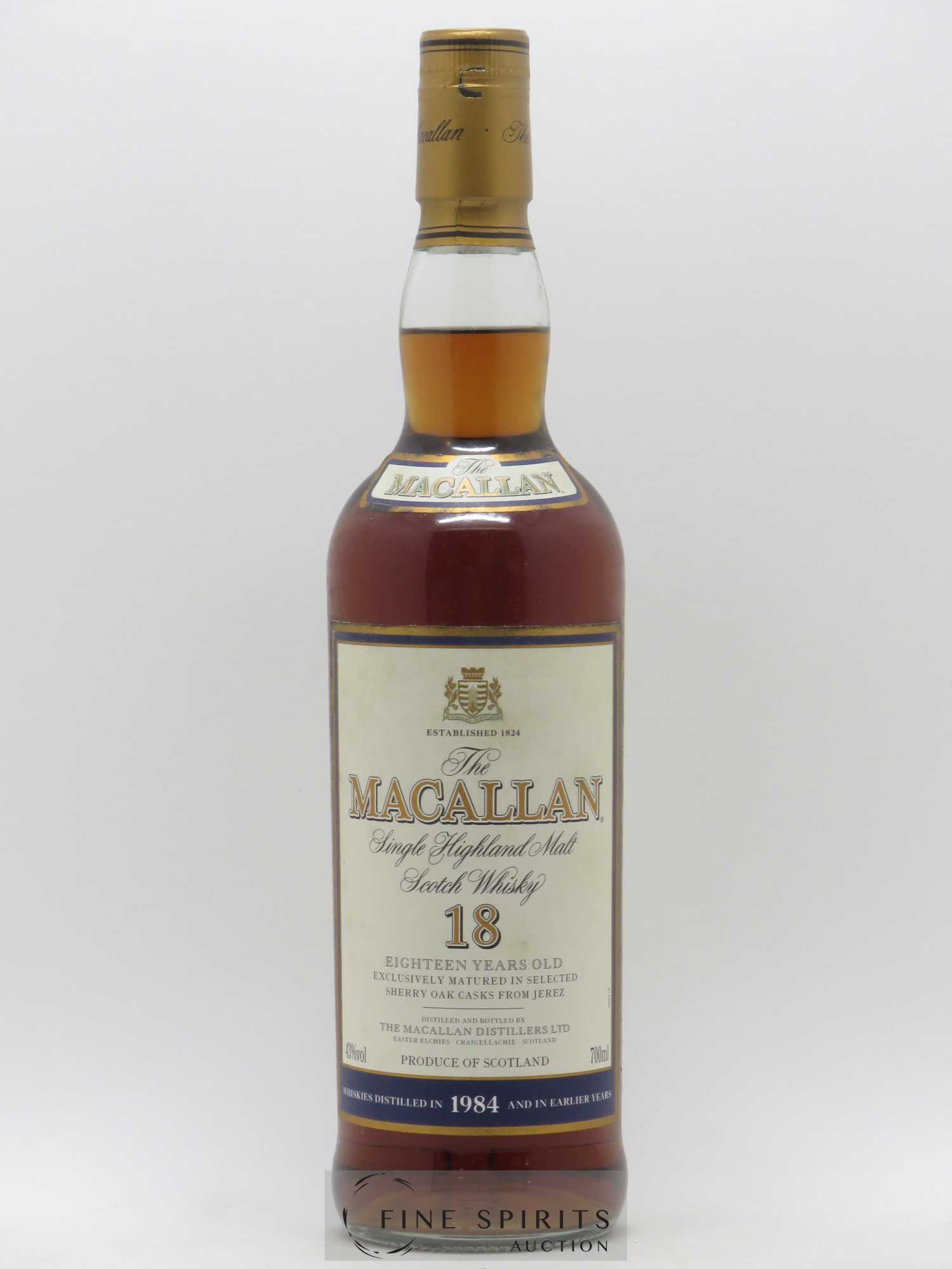 Macallan (The) 18 years 1984 Of. Sherry Oak Casks - Lot de 1 bouteille - 1