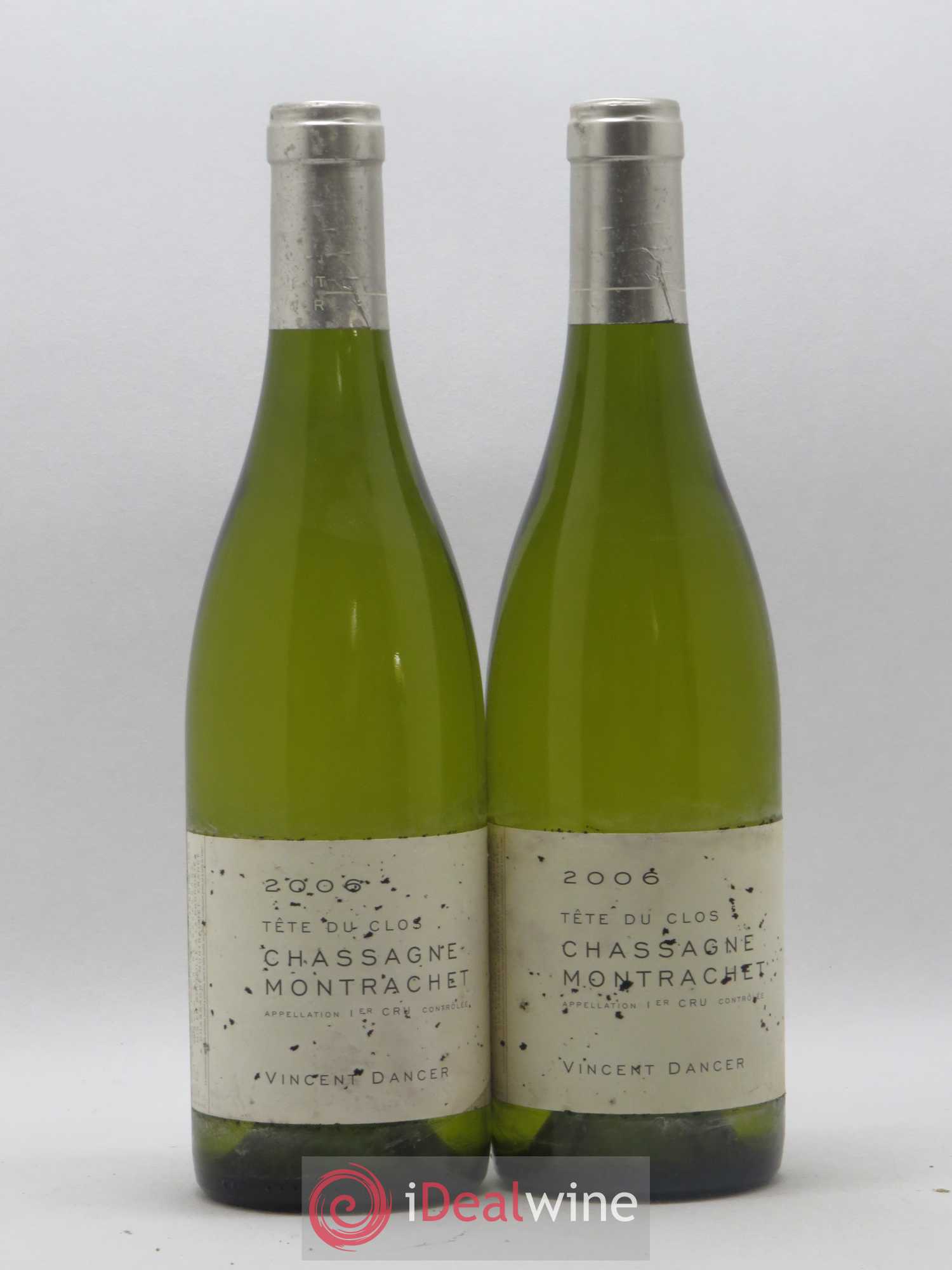 Chassagne-Montrachet 1er Cru (Morgeot) Tête du Clos Vincent Dancer 2006 - Lot de 2 bouteilles - 0