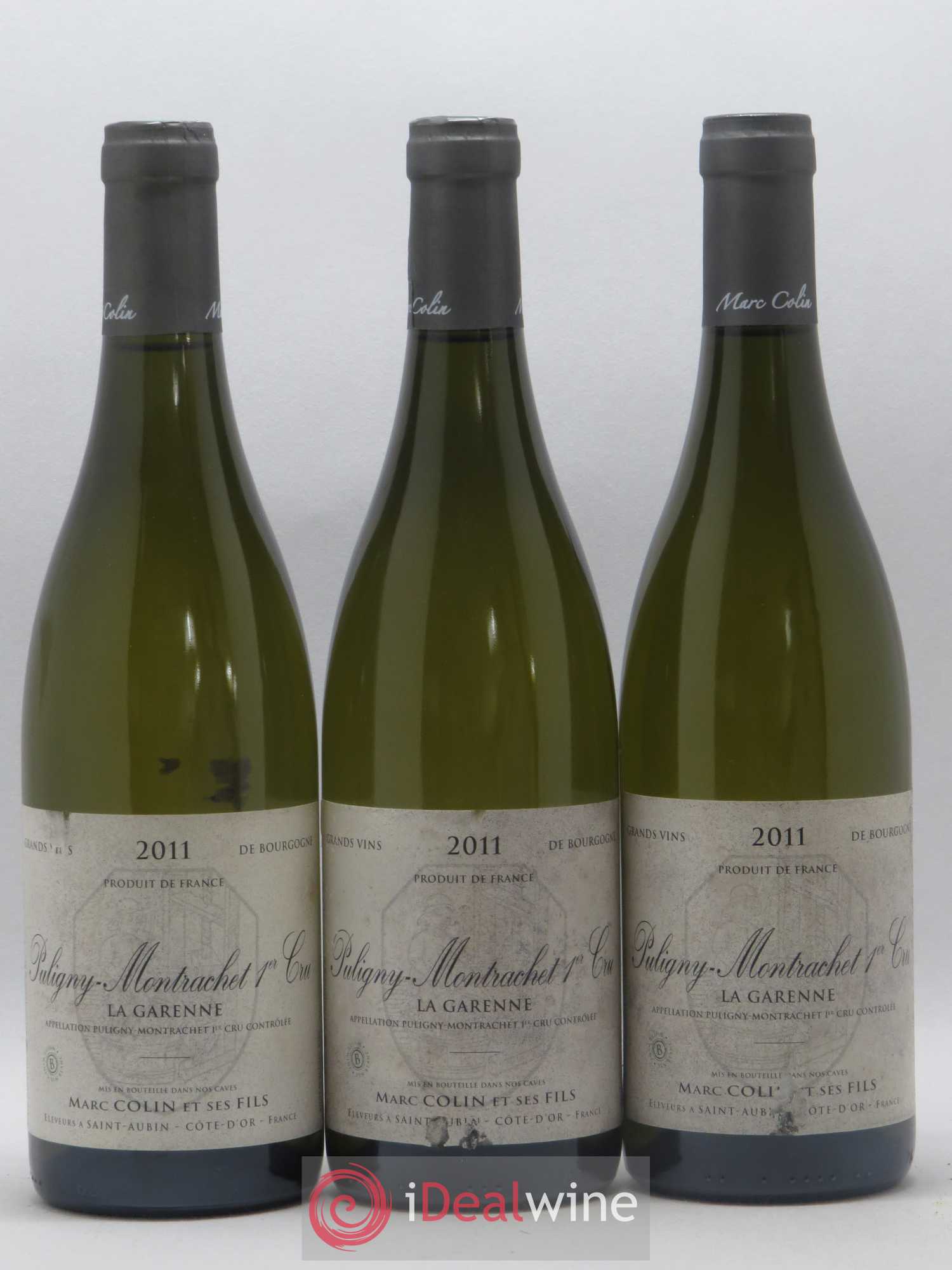 Puligny-Montrachet 1er Cru La Garenne Marc Colin & Fils 2011 - Lot de 3 bouteilles - 0