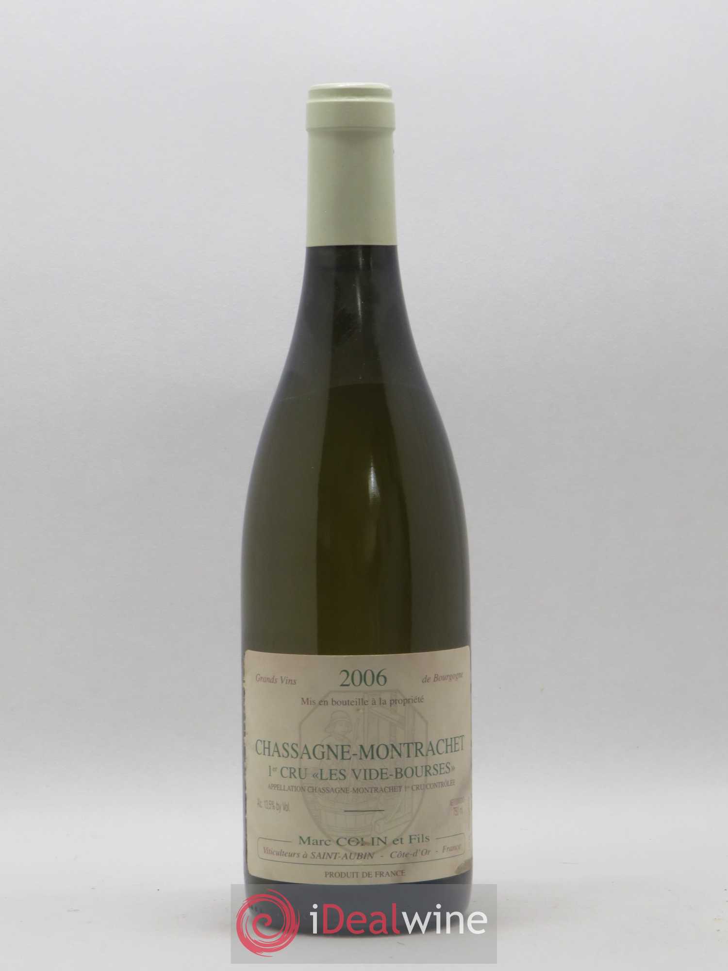 Chassagne-Montrachet 1er Cru Les Vide-Bourses Marc Colin & Fils 2006 - Lot de 1 bouteille - 0