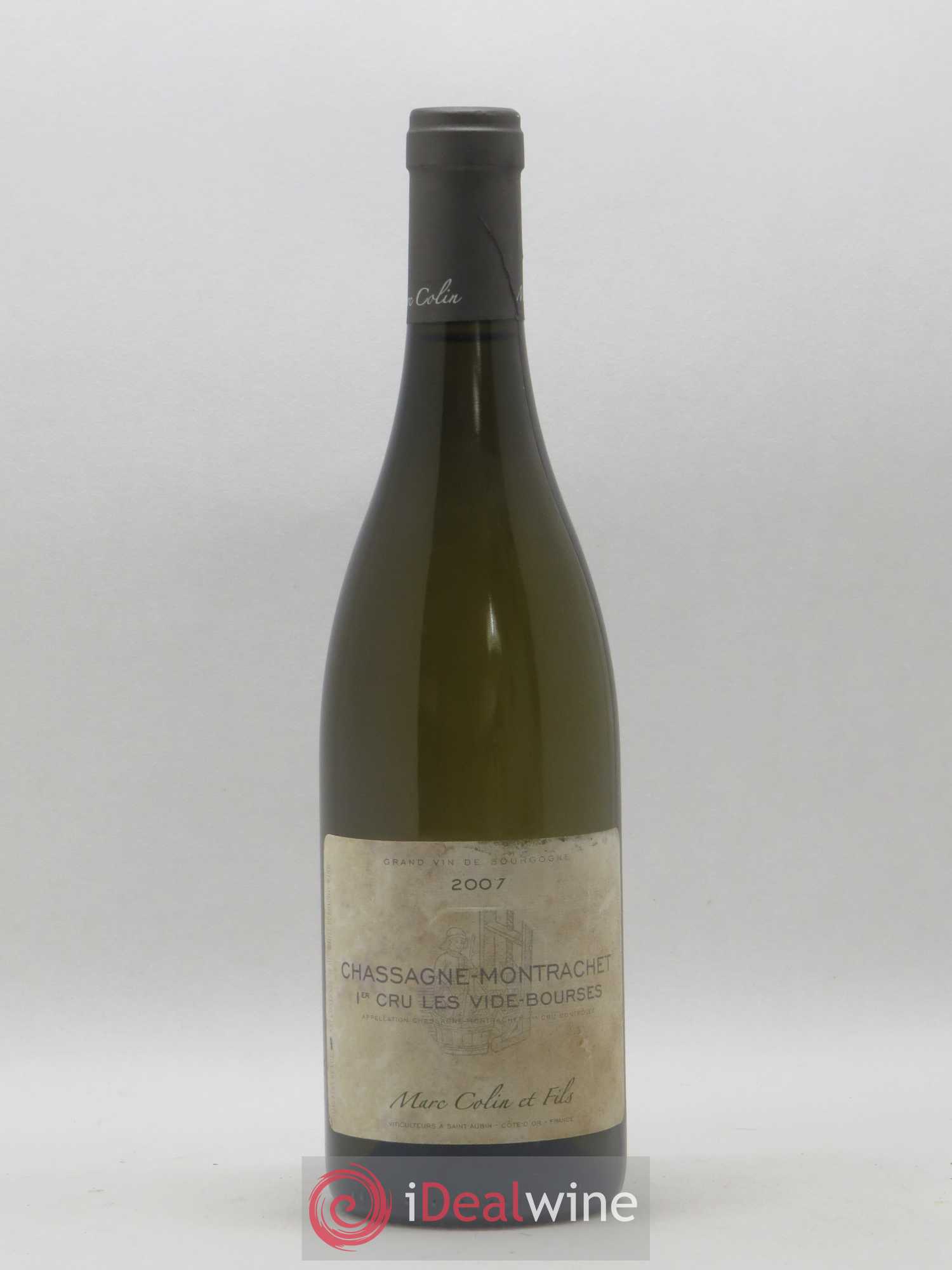 Chassagne-Montrachet 1er Cru Les Vide-Bourses Marc Colin & Fils 2007 - Lot de 1 bouteille - 0