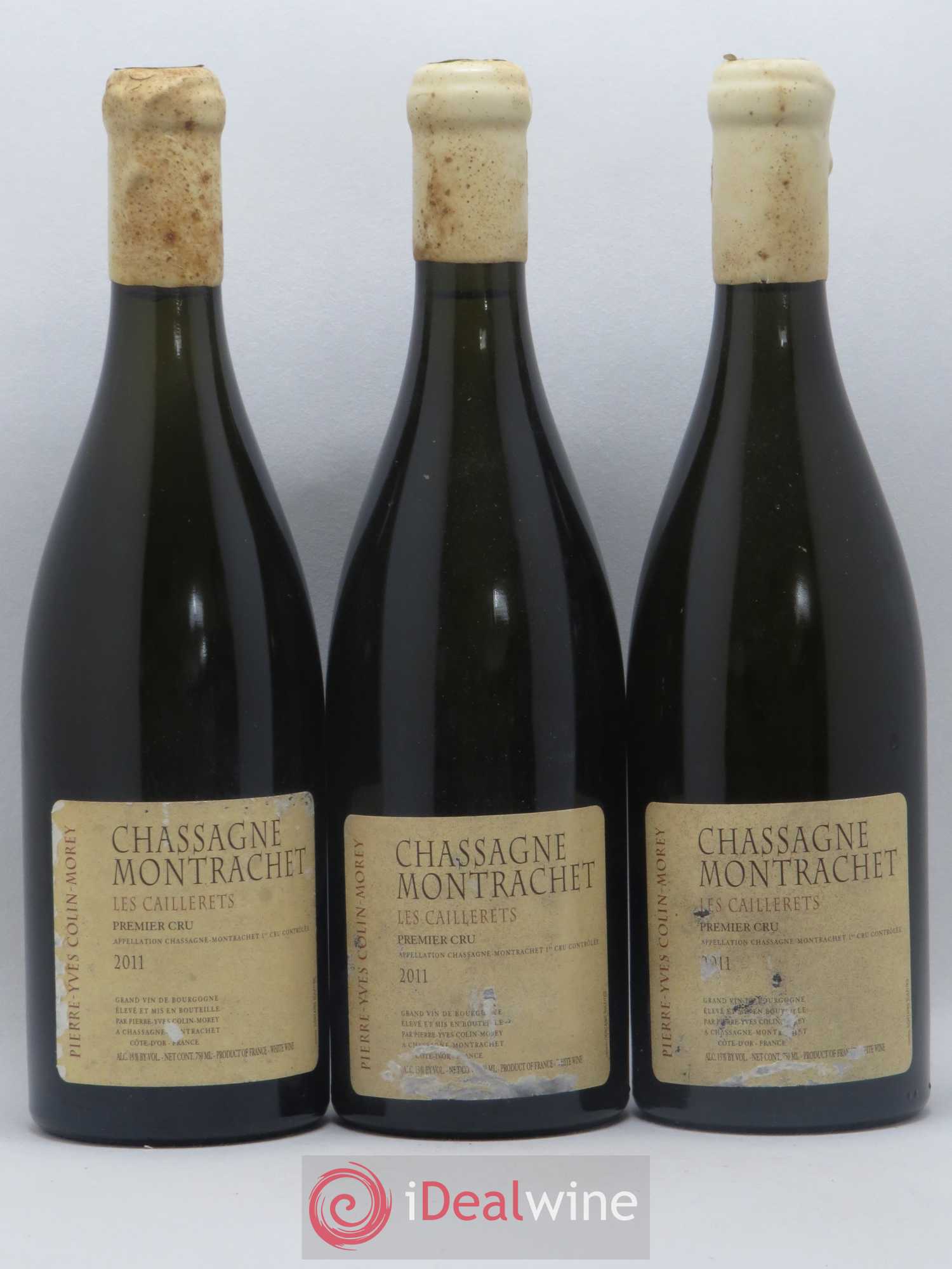 Chassagne-Montrachet 1er Cru Les Caillerets Pierre-Yves Colin Morey 2011 - Lot de 3 bouteilles - 0