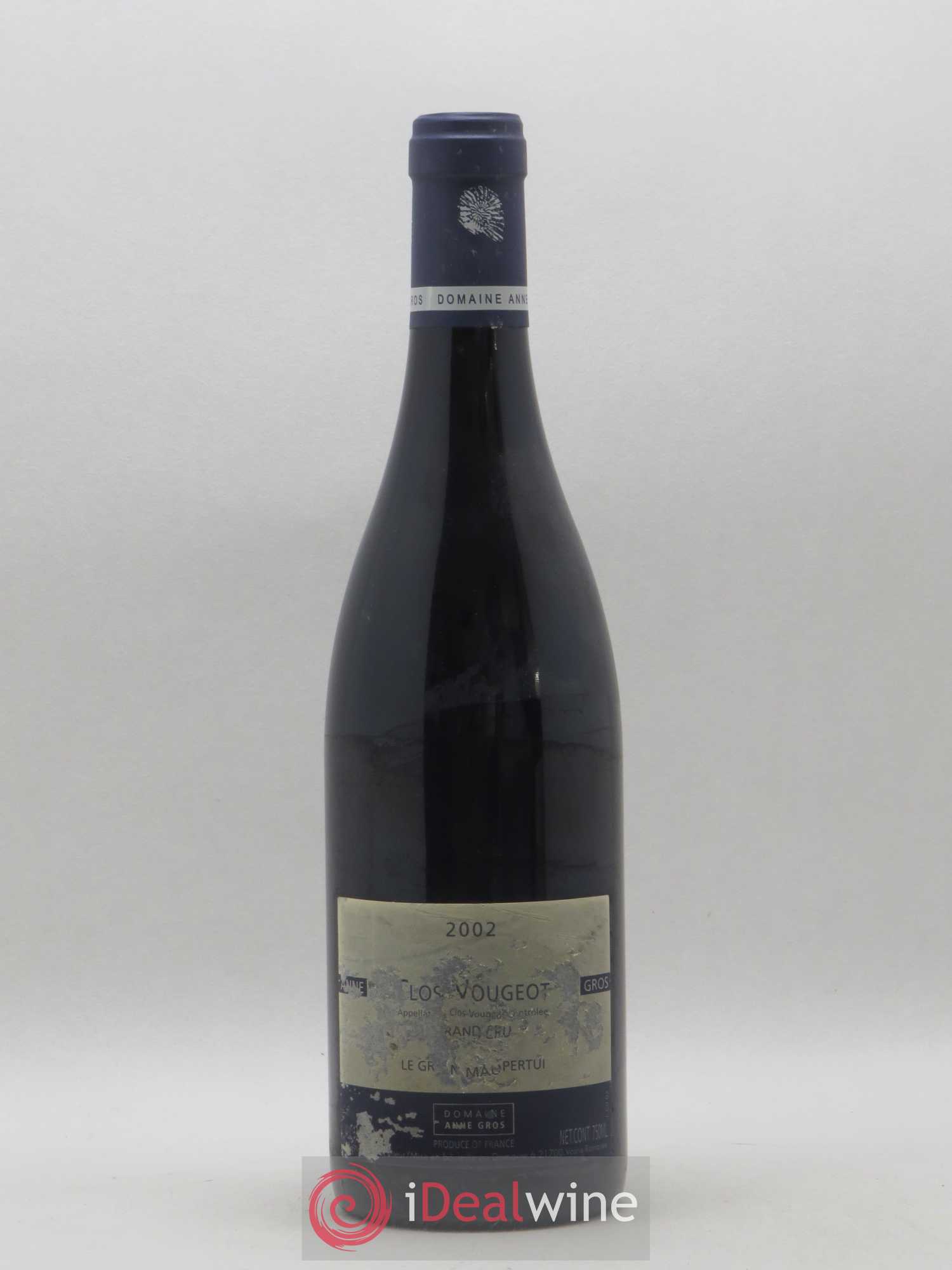Clos de Vougeot Grand Cru Le Grand Maupertui Anne Gros 2002 - Lot de 1 bouteille - 0