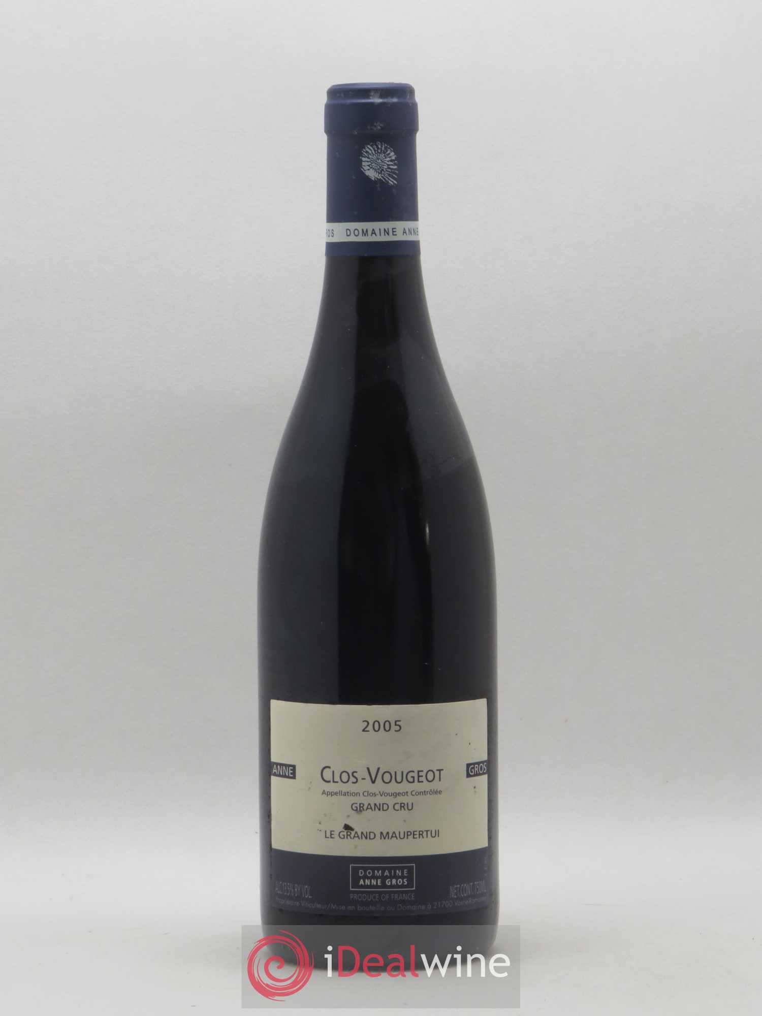 Clos de Vougeot Grand Cru Le Grand Maupertui Anne Gros 2005 - Lot de 1 bouteille - 0