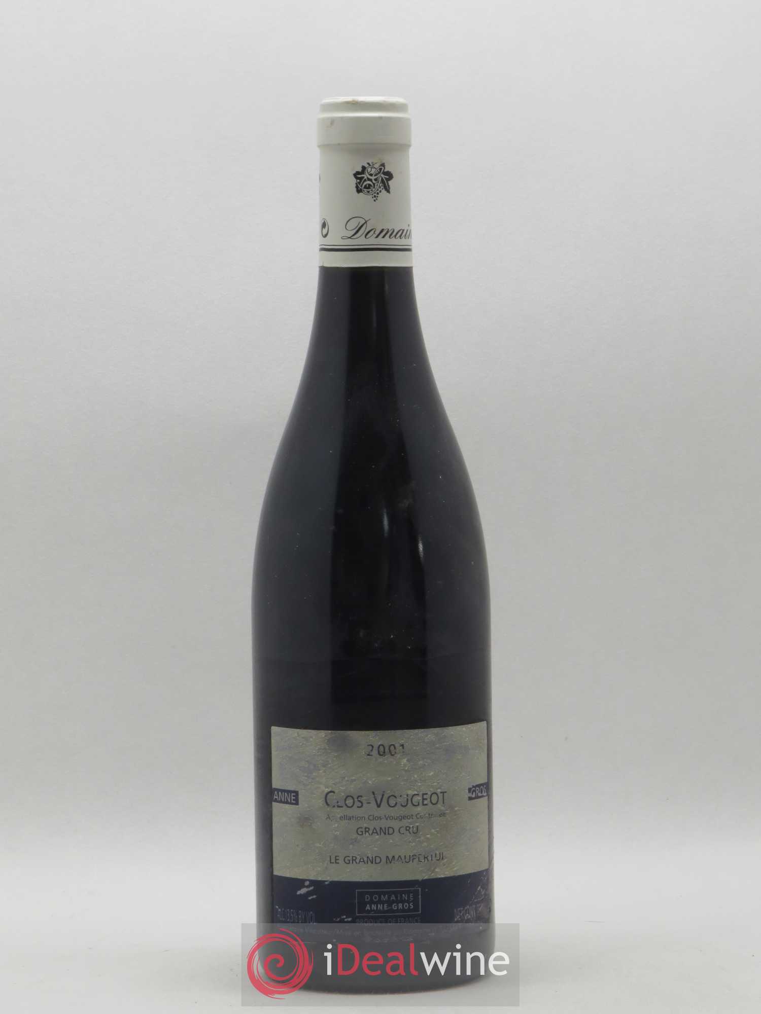 Clos de Vougeot Grand Cru Le Grand Maupertui Anne Gros 2001 - Lot de 1 bouteille - 0
