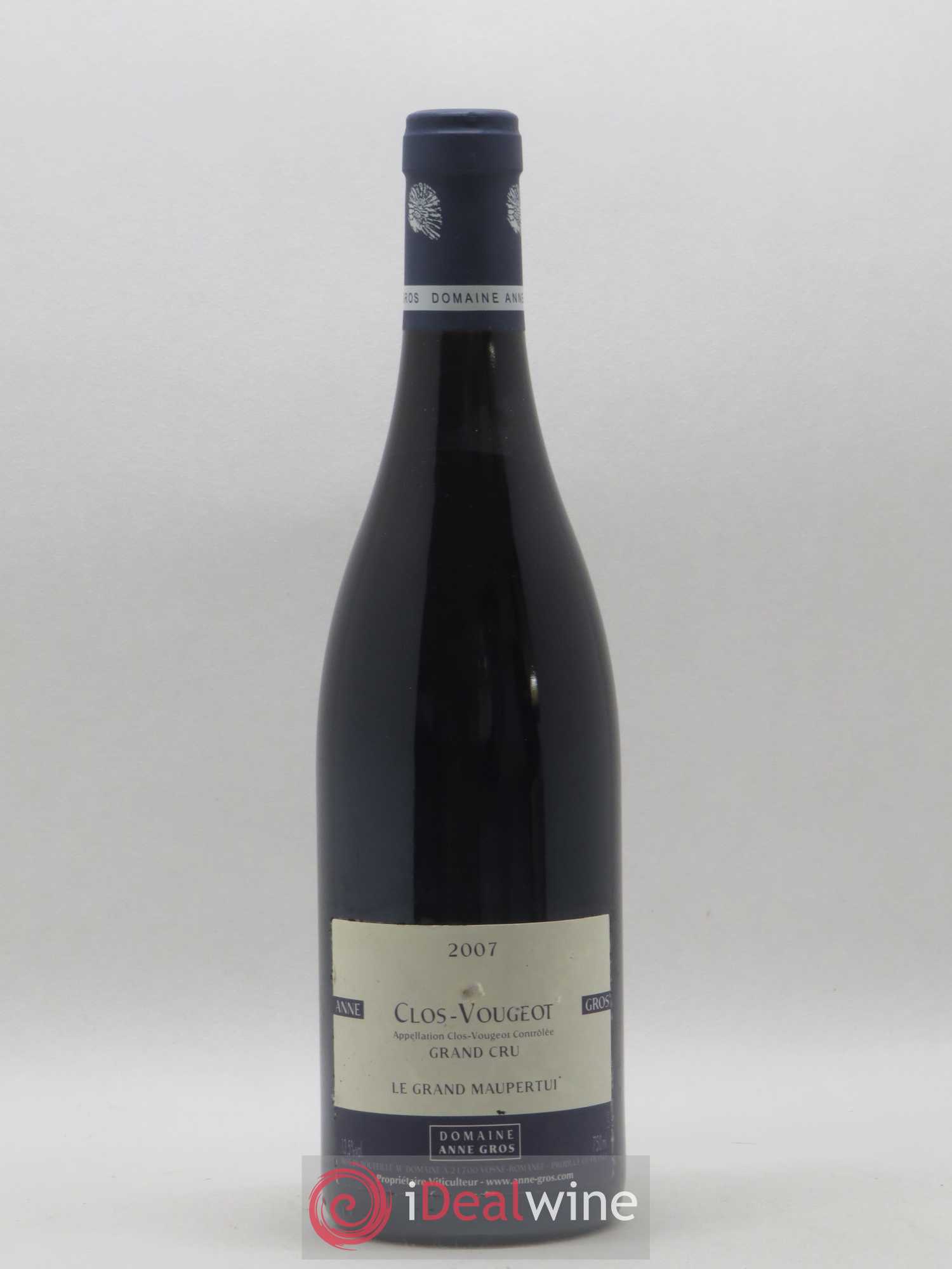 Clos de Vougeot Grand Cru Le Grand Maupertui Anne Gros 2007 - Posten von 1 Flasche - 0