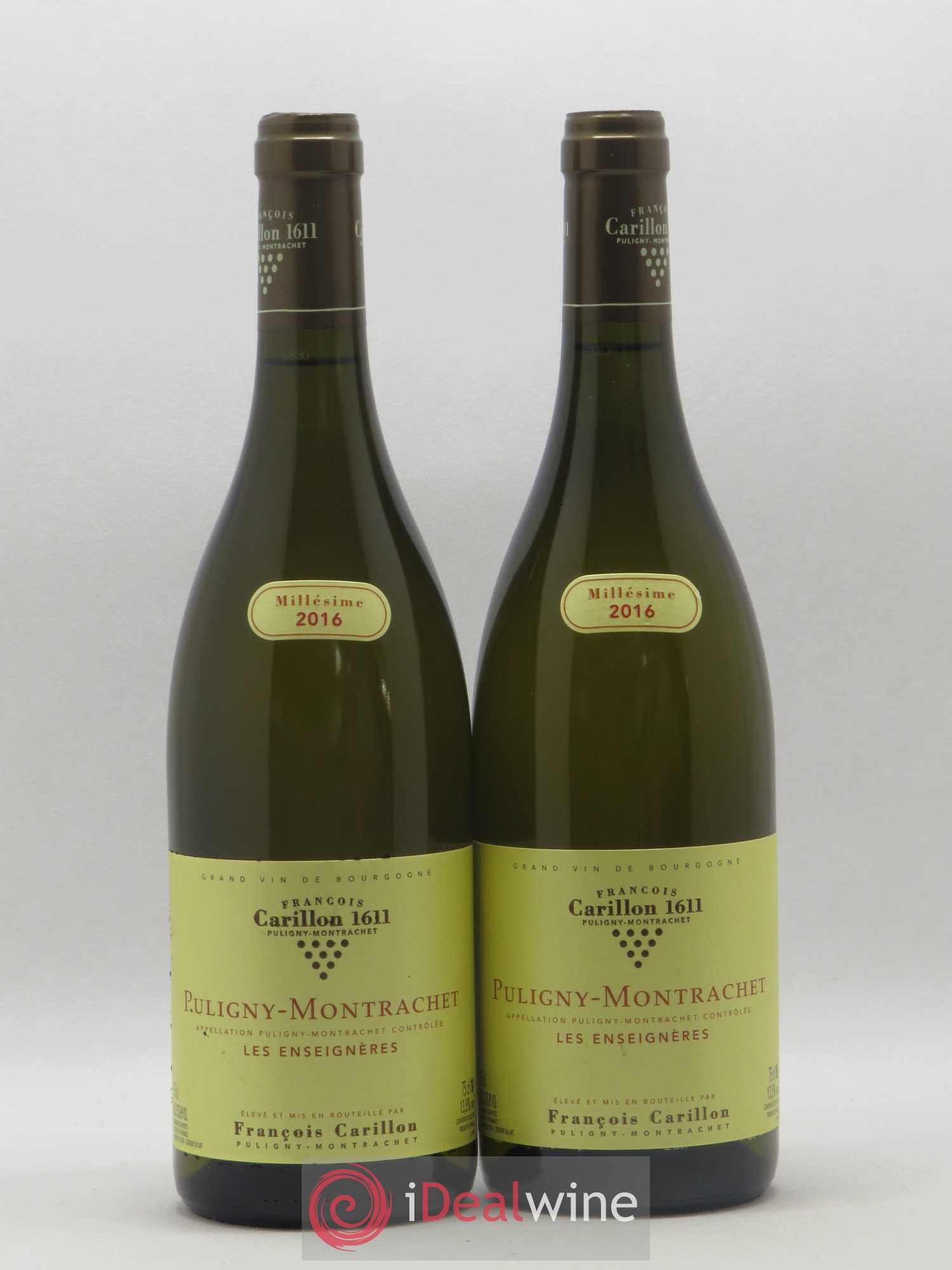 Puligny-Montrachet Les Enseignères François Carillon 2016 - Lot de 2 bouteilles - 0