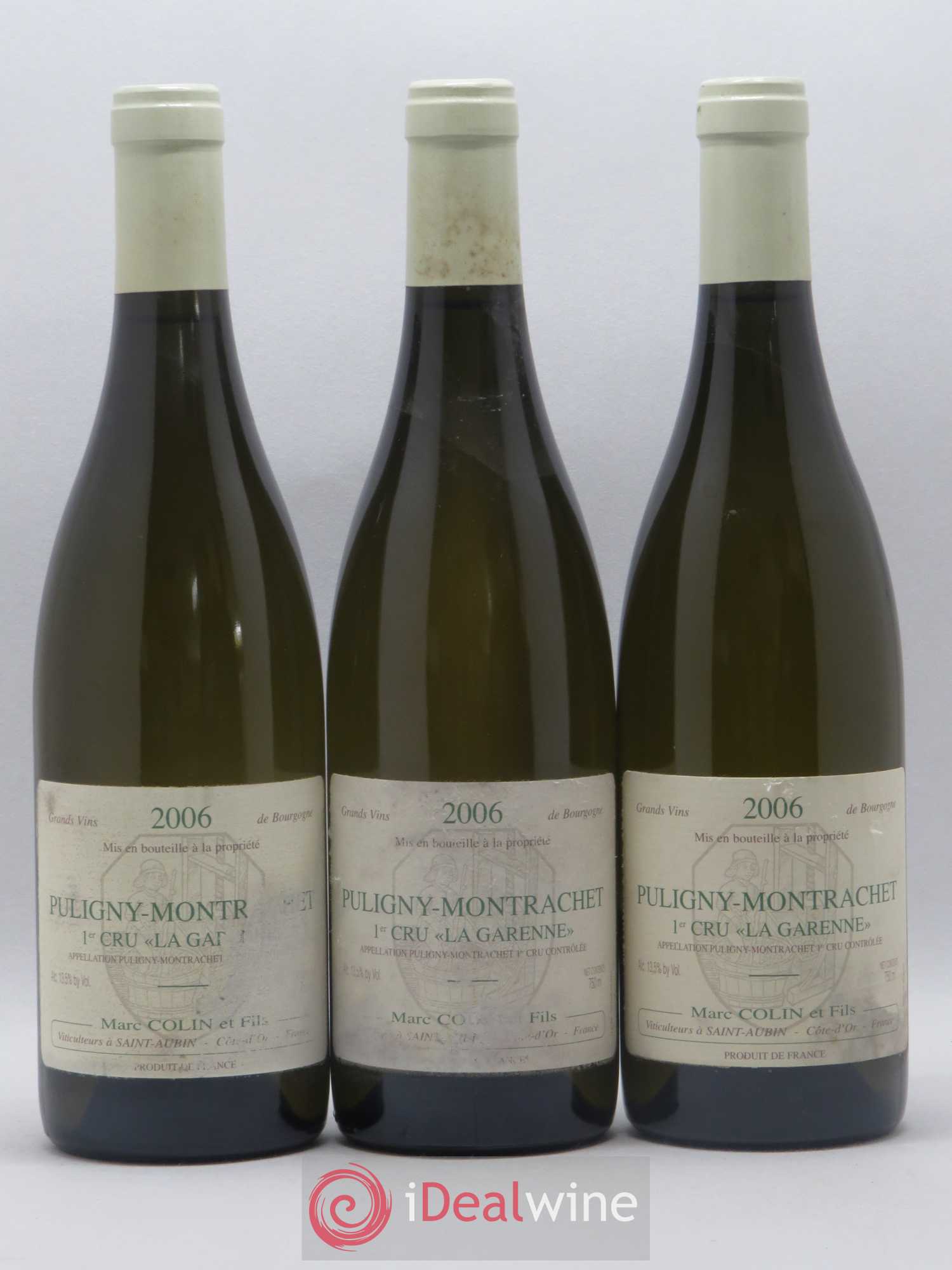 Puligny-Montrachet 1er Cru La Garenne Marc Colin & Fils 2006 - Lot de 3 bouteilles - 0