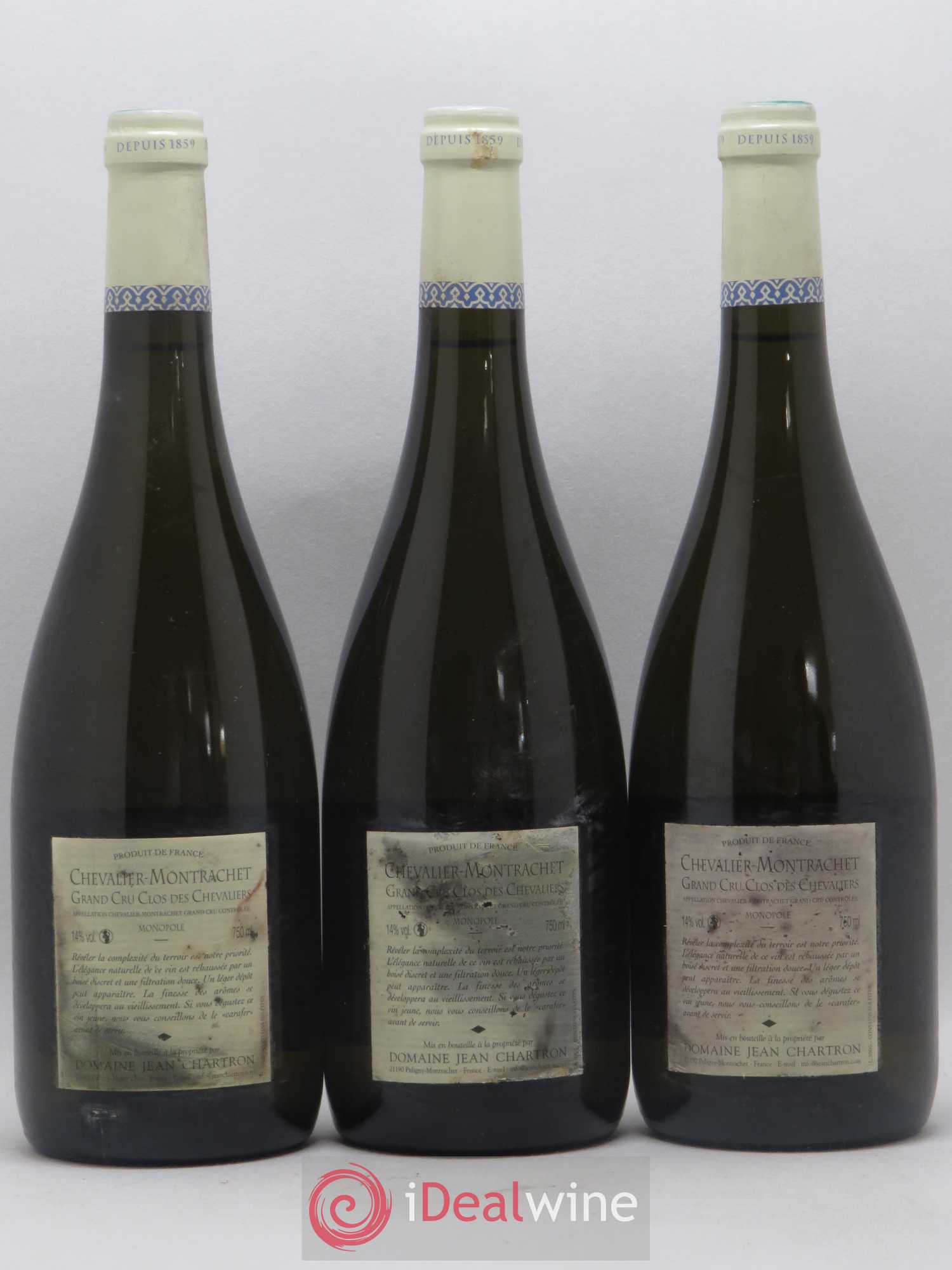 Chevalier-Montrachet Grand Cru Clos des Chevaliers Jean Chartron (Domaine) 2006 - Lot de 3 bouteilles - 1