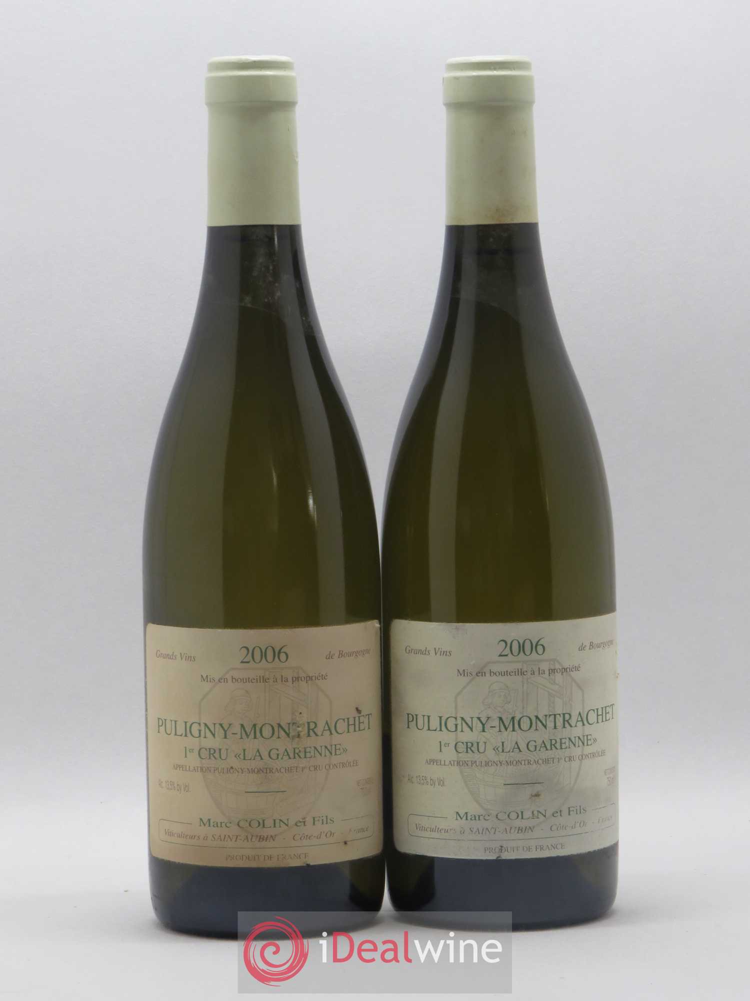 Puligny-Montrachet 1er Cru La Garenne Marc Colin & Fils 2006 - Lot de 2 bouteilles - 0