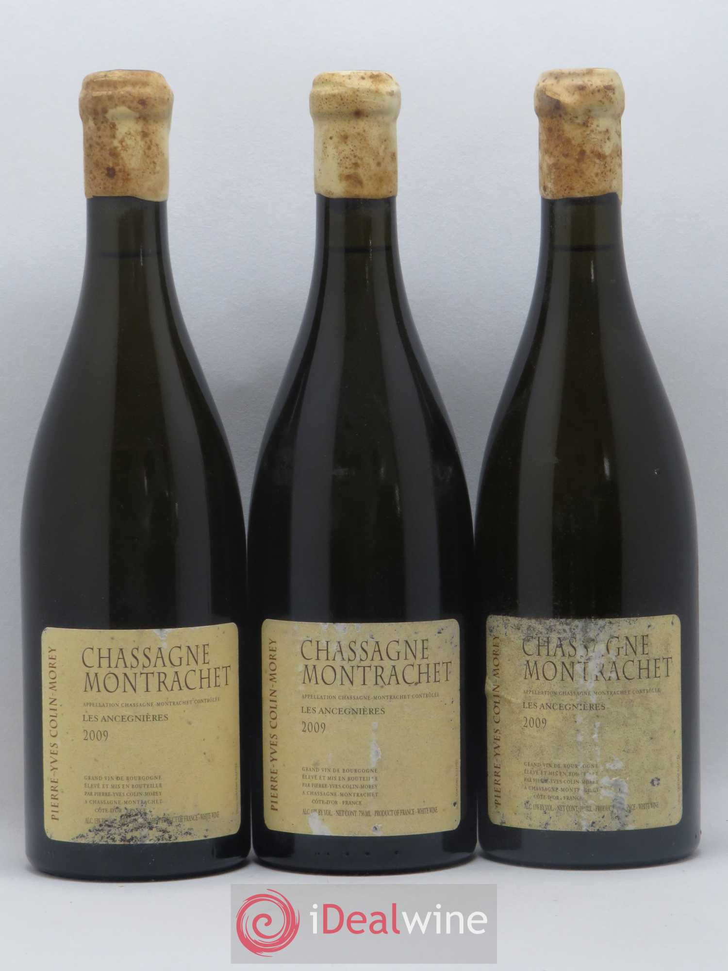 Chassagne-Montrachet Les Ancégnières Pierre-Yves Colin Morey 2009 - Lot de 3 bouteilles - 0