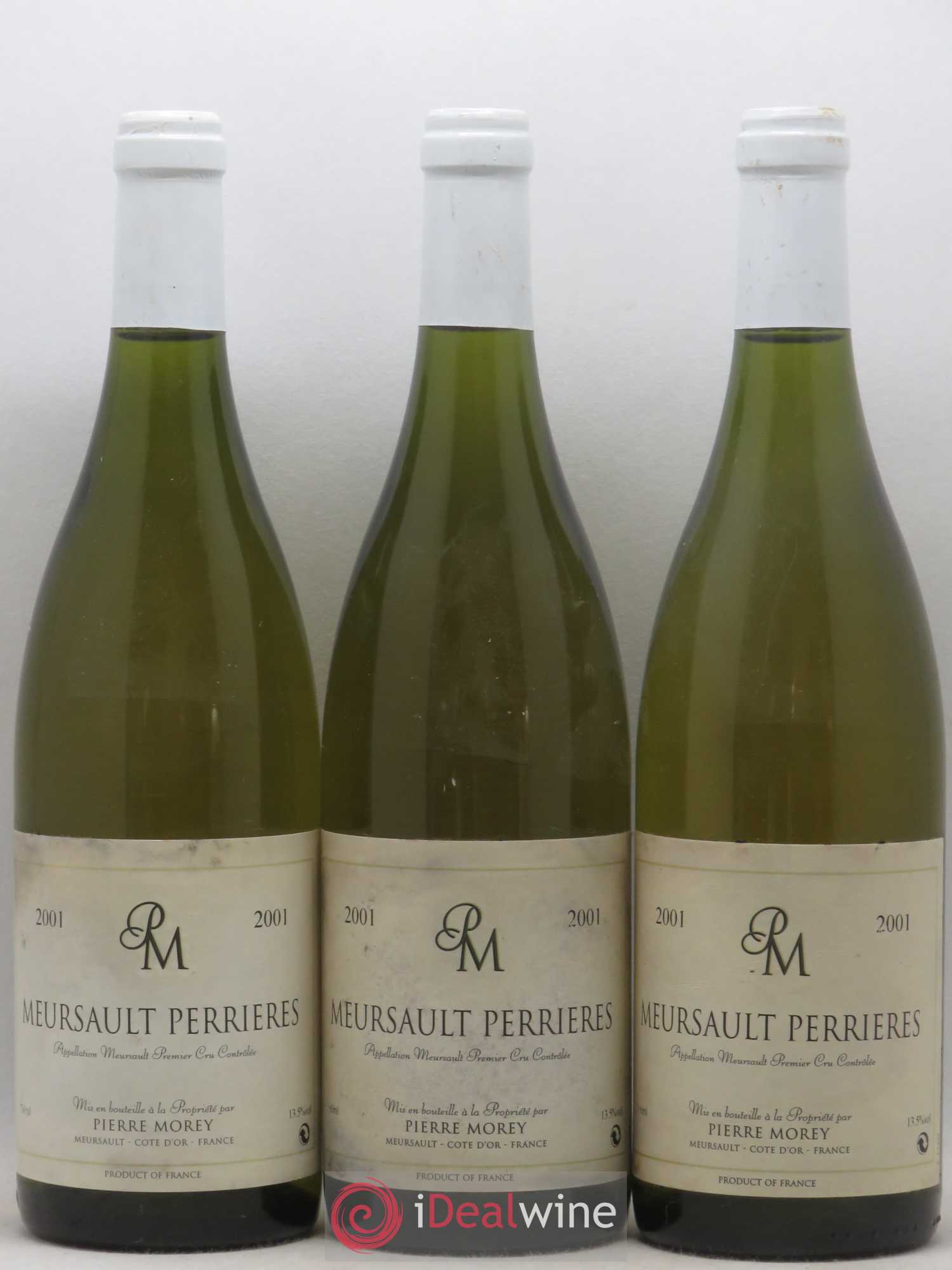 Meursault 1er Cru Perrières Pierre Morey (Domaine) 2001 - Lot de 3 bouteilles - 0