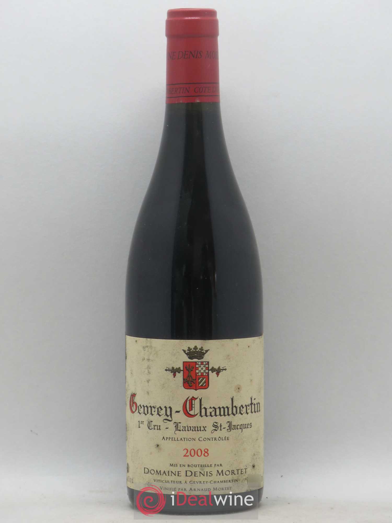 Gevrey-Chambertin 1er Cru Lavaux Saint Jacques Denis Mortet (Domaine) 2008 - Lot de 1 bouteille - 0